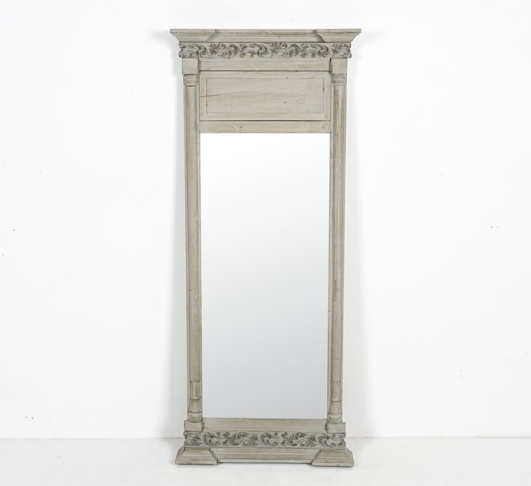 FRENCH PROVINCIAL STYLE PAINT-DECORATED MIRROR (1 of 16)