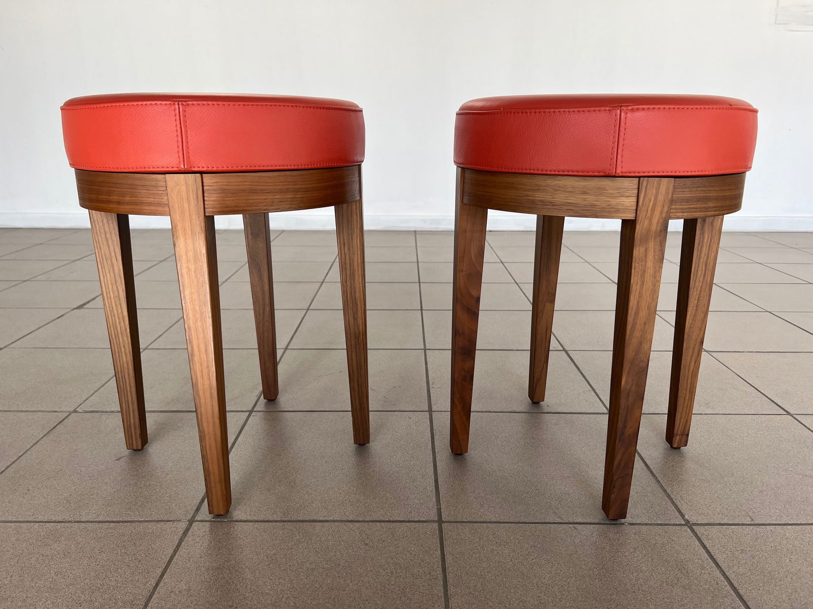 PAIR OF POLTRONA FRAU LEATHER FOOTSTOOLS (1 of 15)