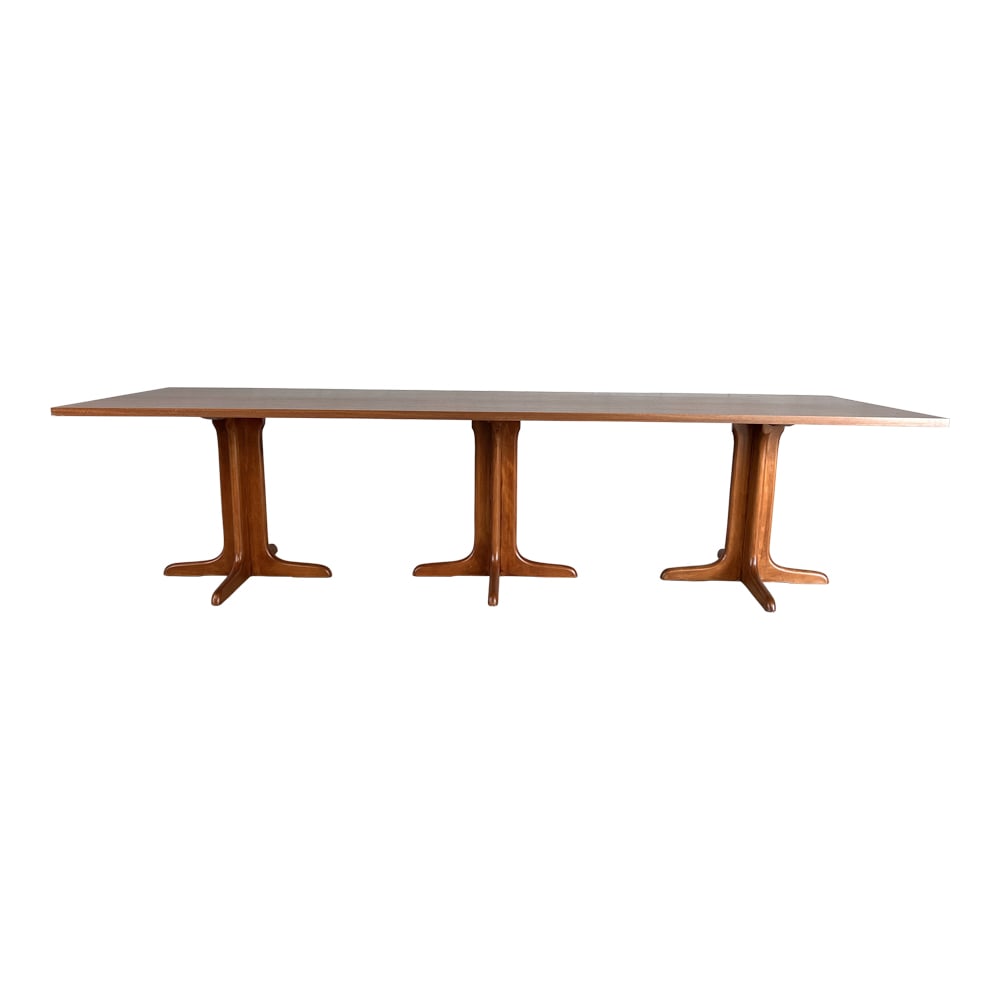 DANISH MID-CENTURY PEDESTAL DINING TABLE BY (1 of 12)
