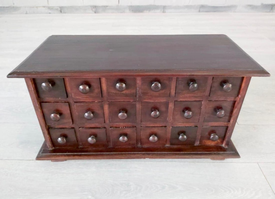 VINTAGE APOTHECARY CABINET WITH 18 DRAWERS (1 of 12)