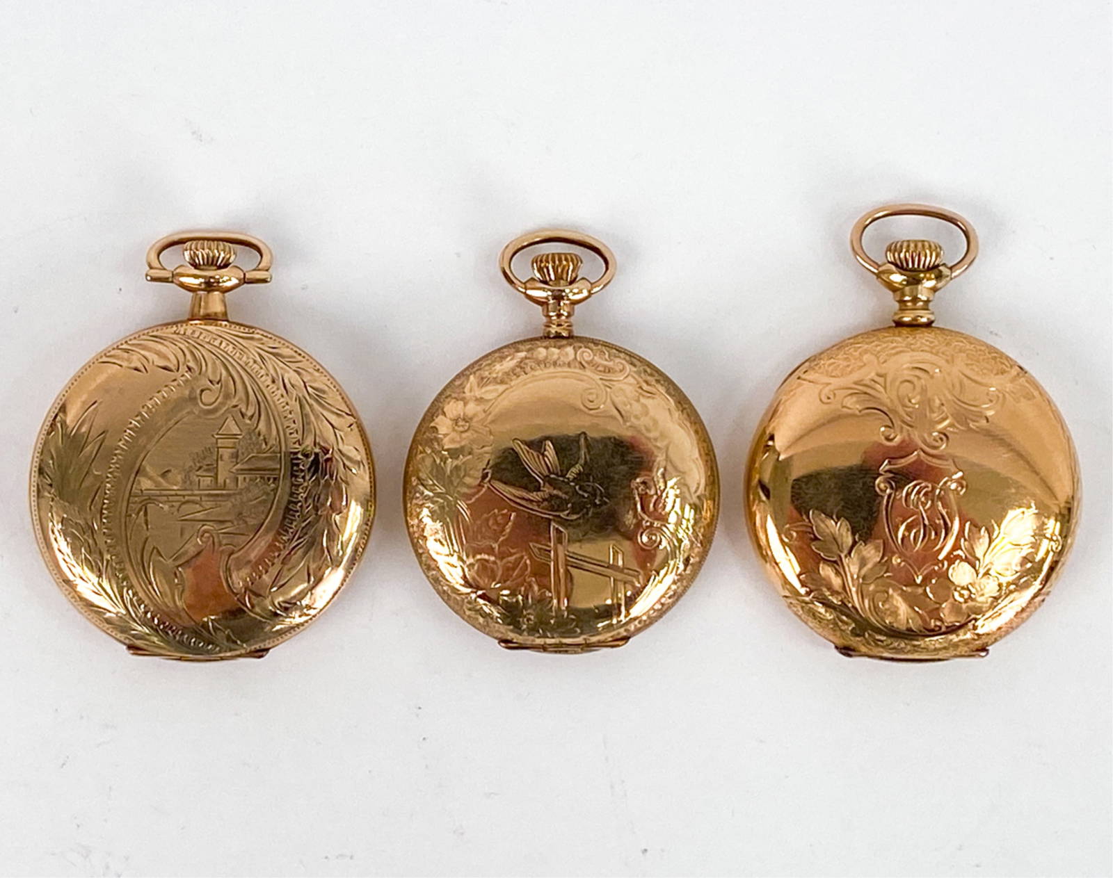 (3) Goldfilled Pocket Watches Incl. Waltham Auction