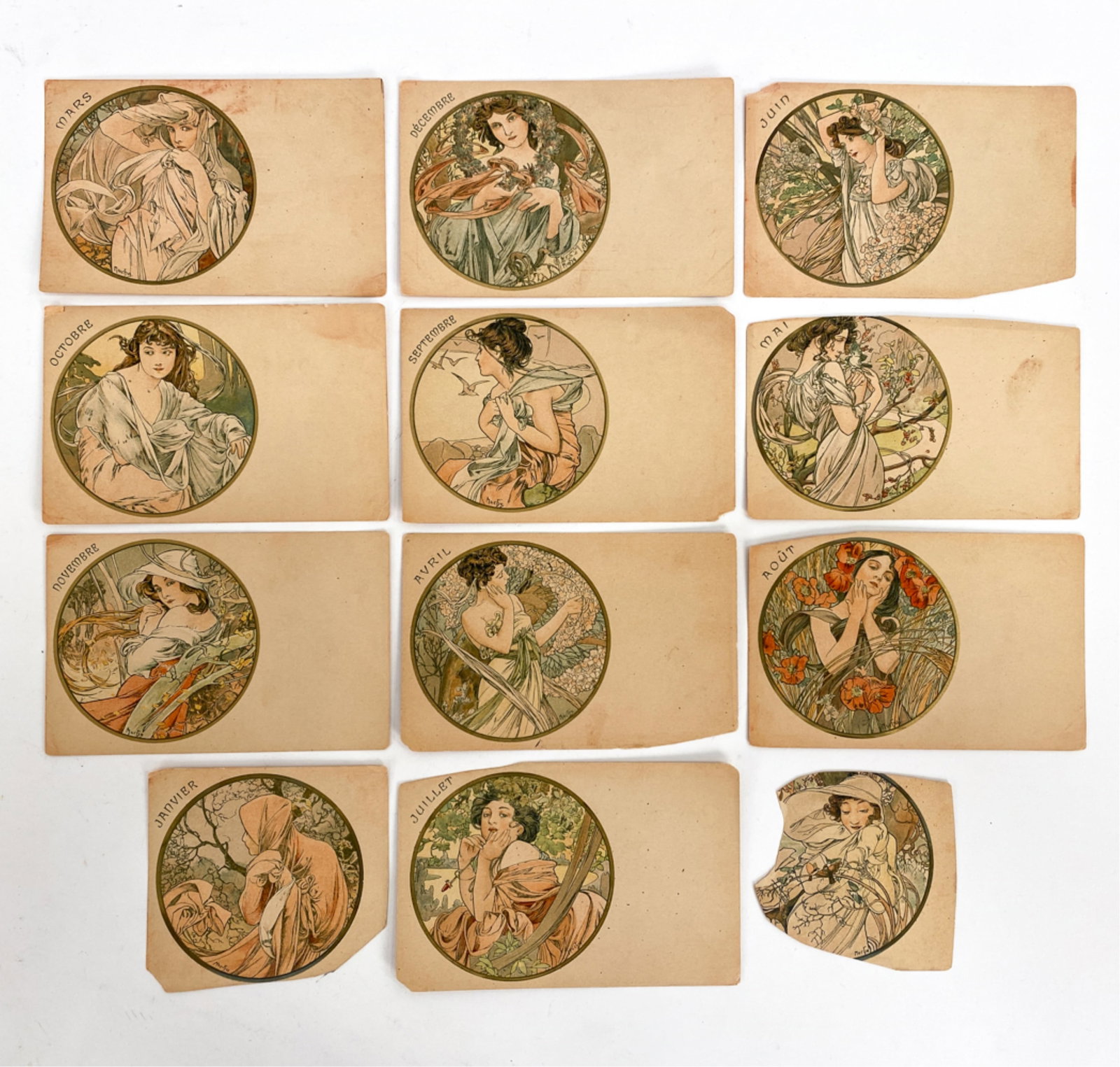 ALPHONSE MUCHA POSTCARDS BY CHAMPENOIS (1 of 14)
