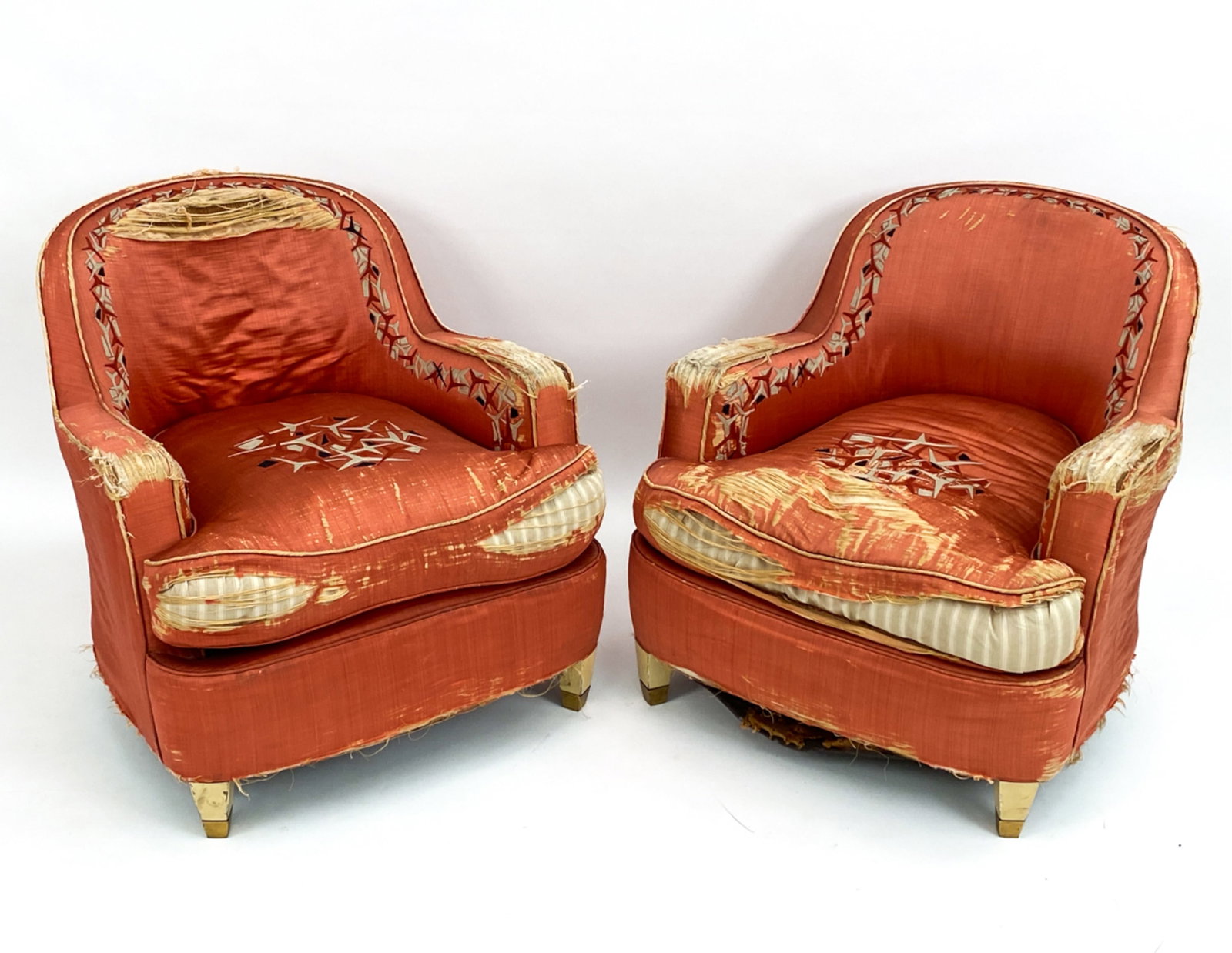 FRENCH ART DECO STYLE CLUB CHAIRS (1 of 13)