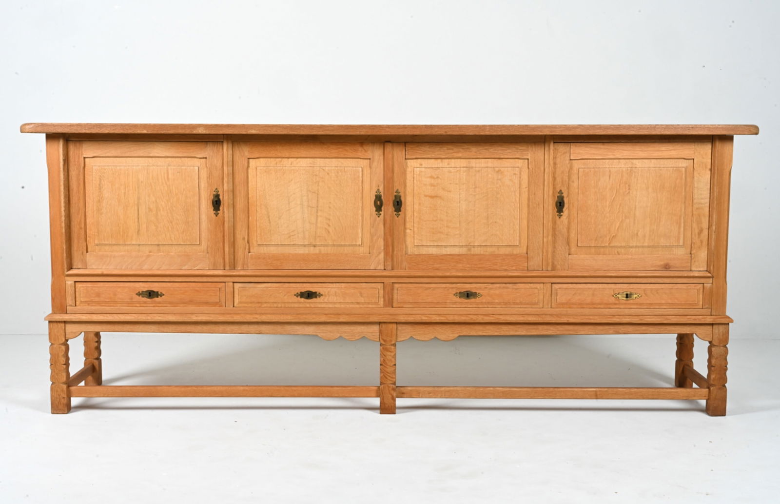 MANNER OF HENNING KJAERNULF OAK SIDEBOARD (1 of 19)