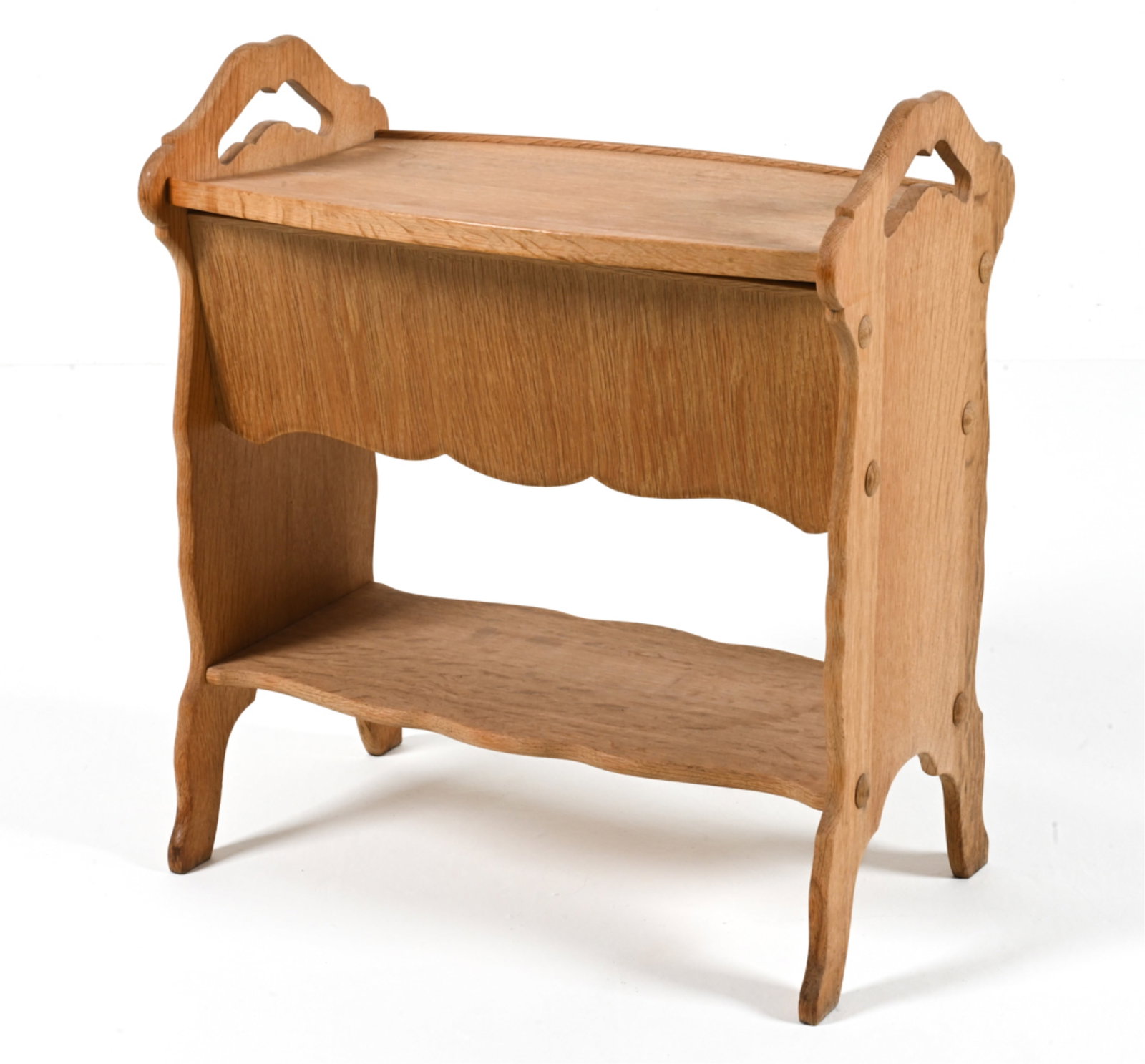 DANISH MID-CENTURY OAK SEWING TABLE (1 of 15)