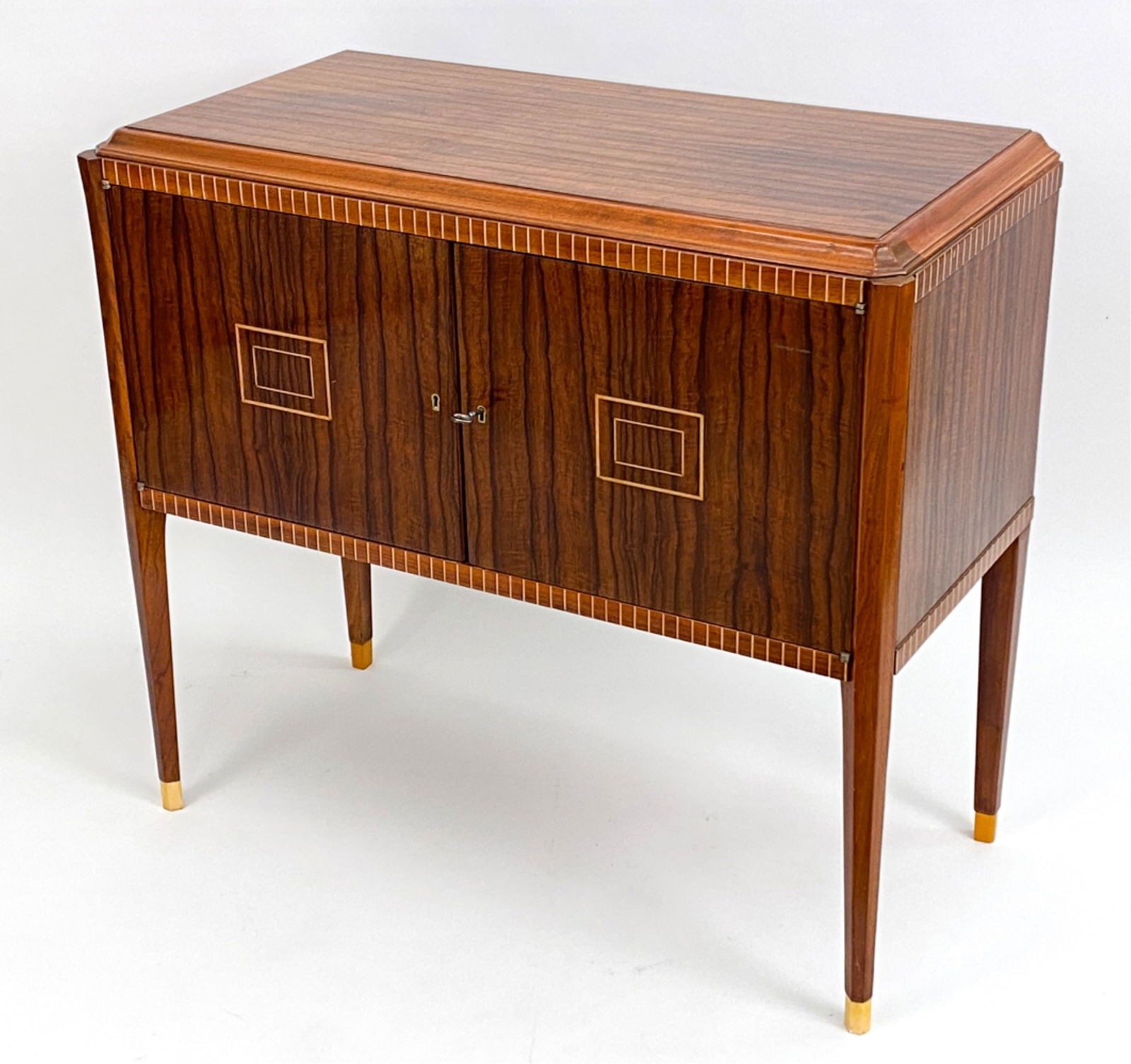 MANNER OF RUHLMANN ROSEWOOD PETITE BAR CABINET (1 of 14)