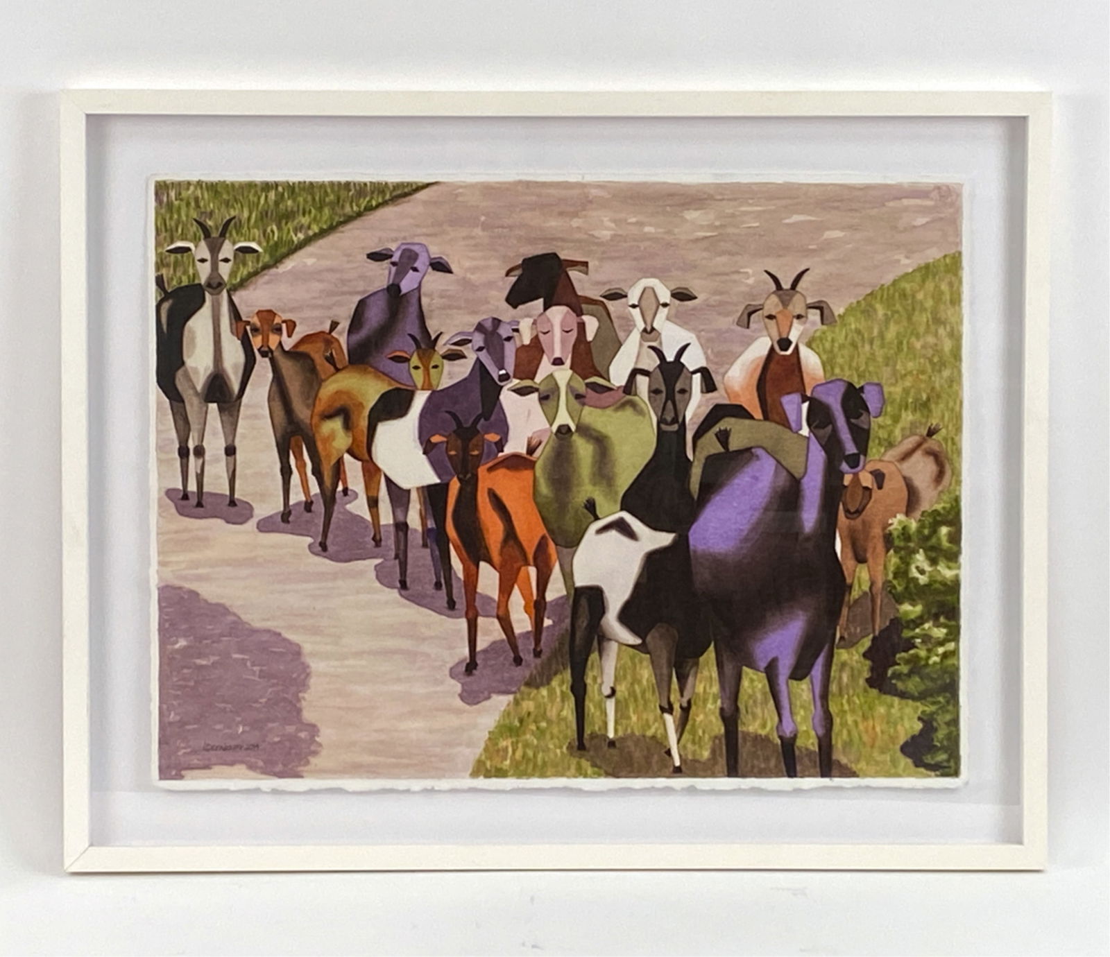 LYNNE BERNBAUM (B 1954) WATERCOLOR (1 of 6)