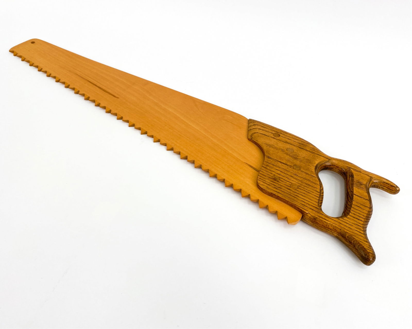 CRAFT CARVED WOODEN HAND SAW (1 of 7)