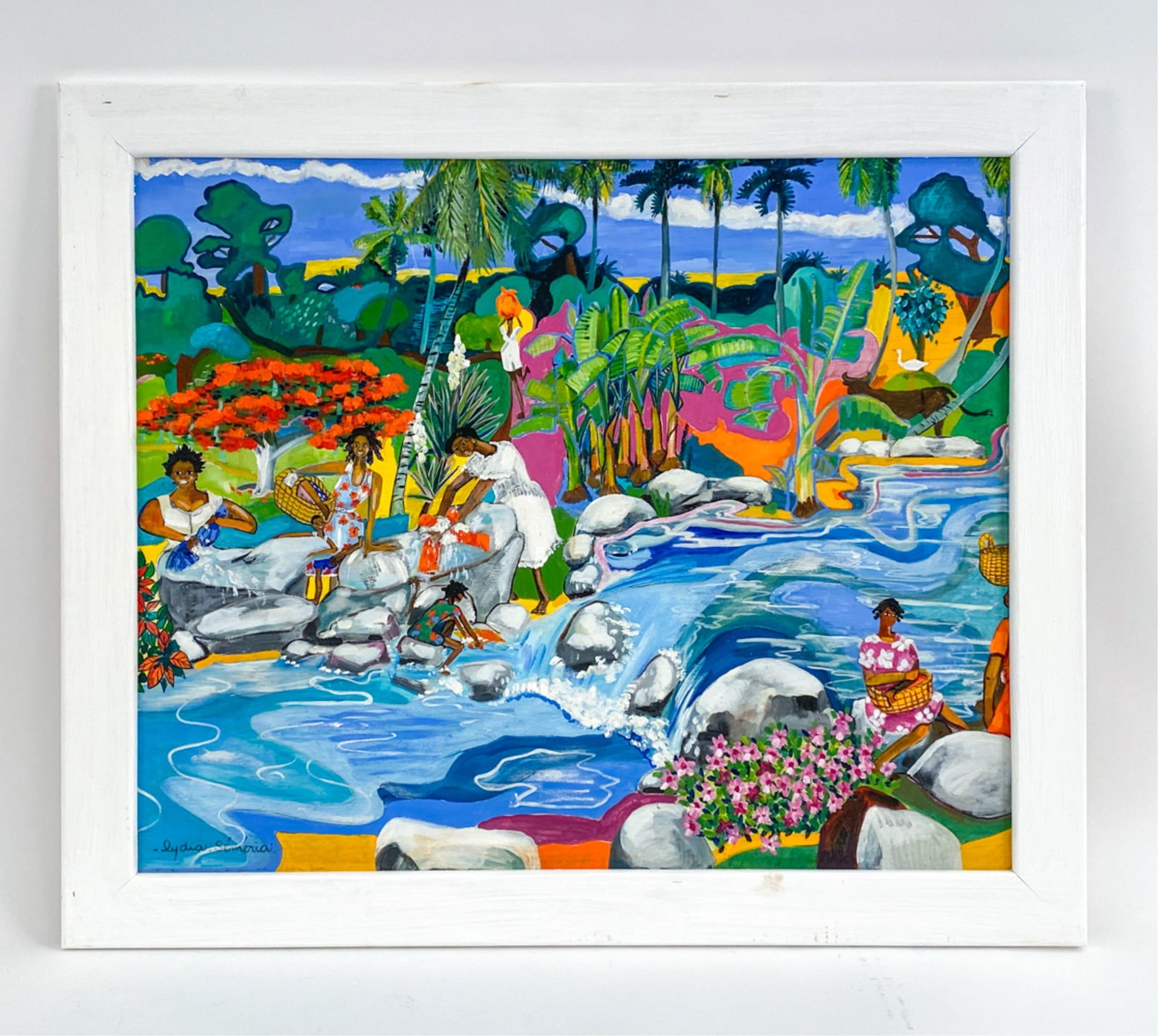 LYDIA SEMERIA ACRYLIC ON CANVAS, LAUNDRY DAY (1 of 6)