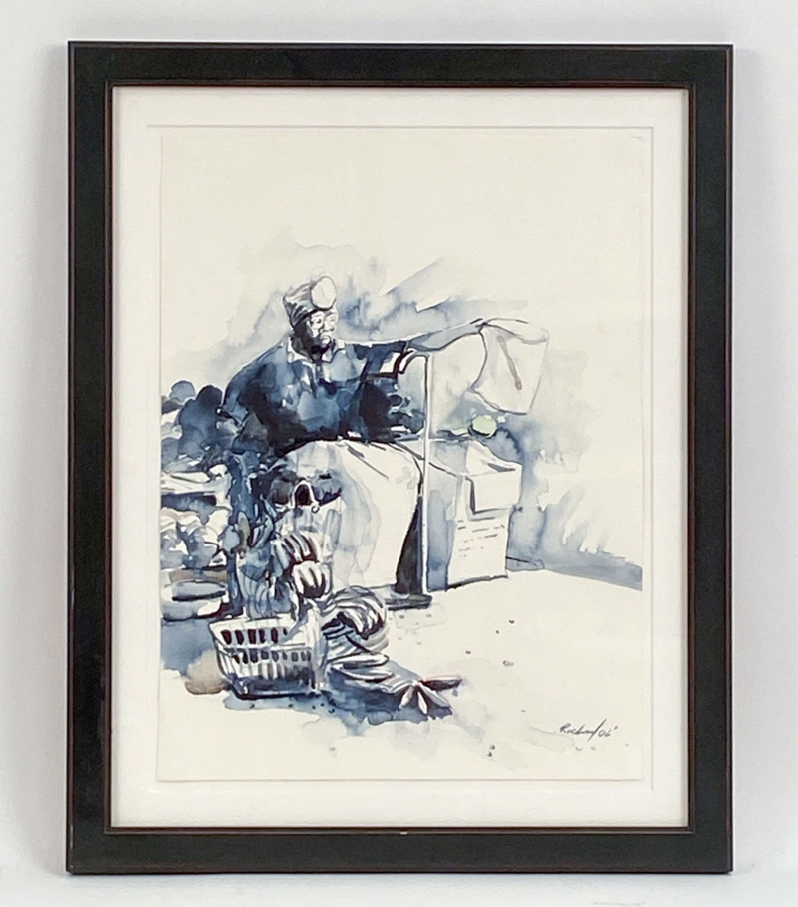 CONTEMPORARY WATERCOLOR HAITIAN WOMAN (1 of 5)