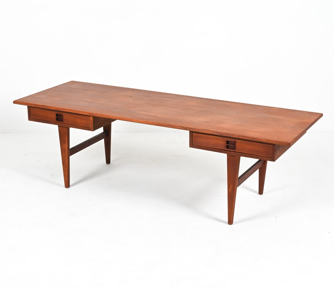 EDMUND JORGENSEN TEAK OVERSIZED COFFEE TABLE (1 of 17)
