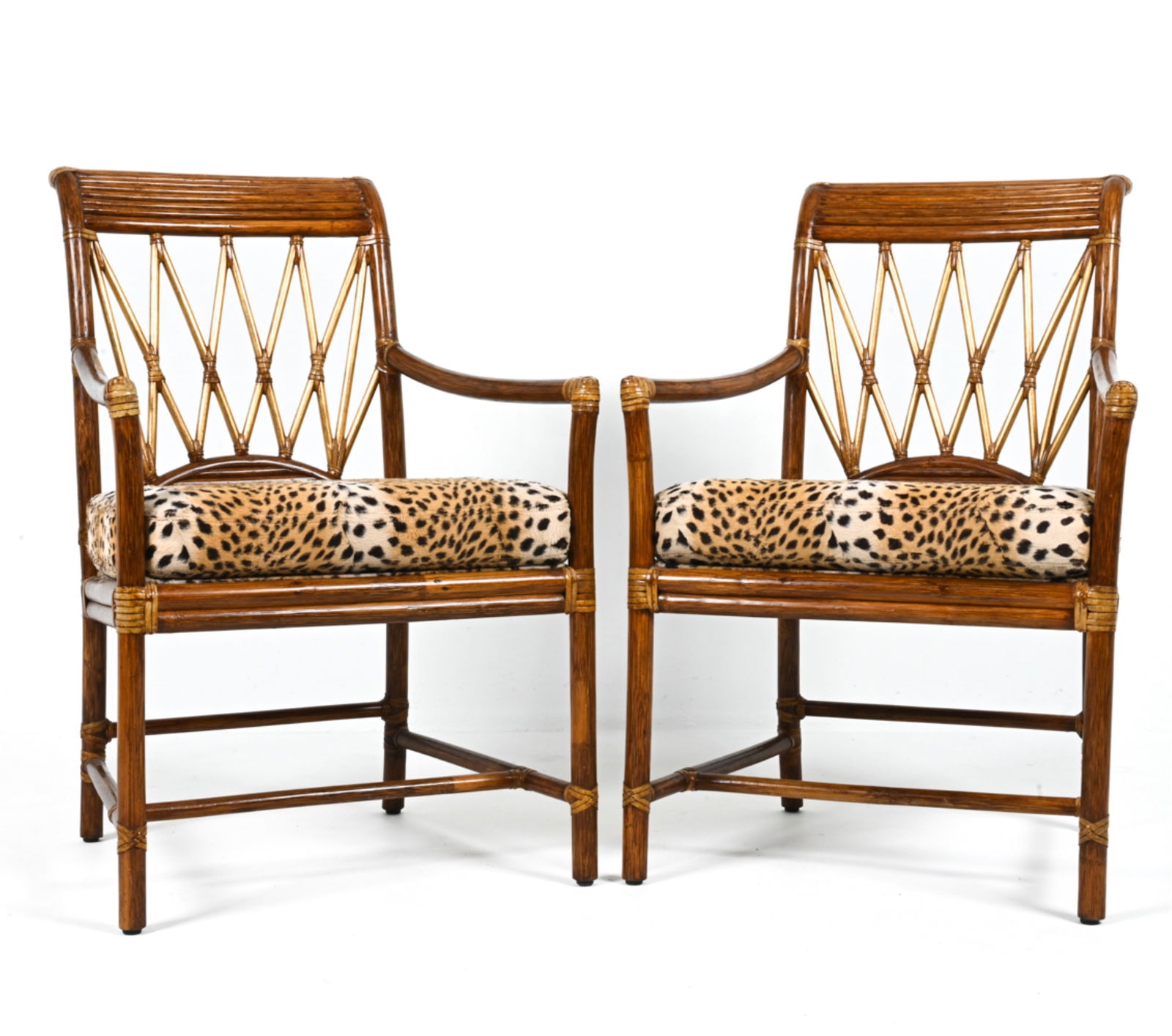 PAIR OF MCGUIRE RATTAN ARMCHAIRS (1 of 19)