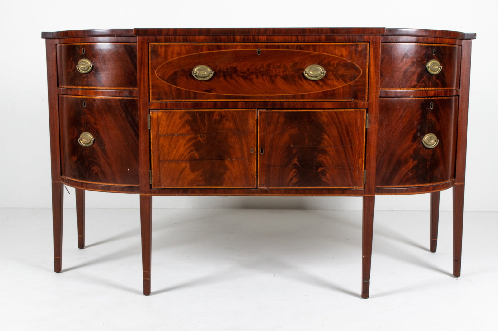 19TH C. MAHOGANY SIDEBOARD WITH SECRETARY (1 of 17)