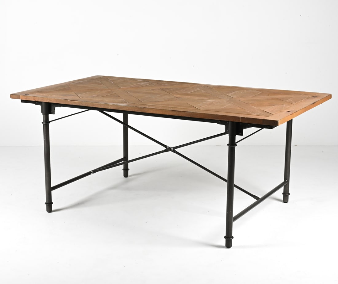 INDUSTRIAL FARMHOUSE MODERN DINING TABLE (1 of 17)