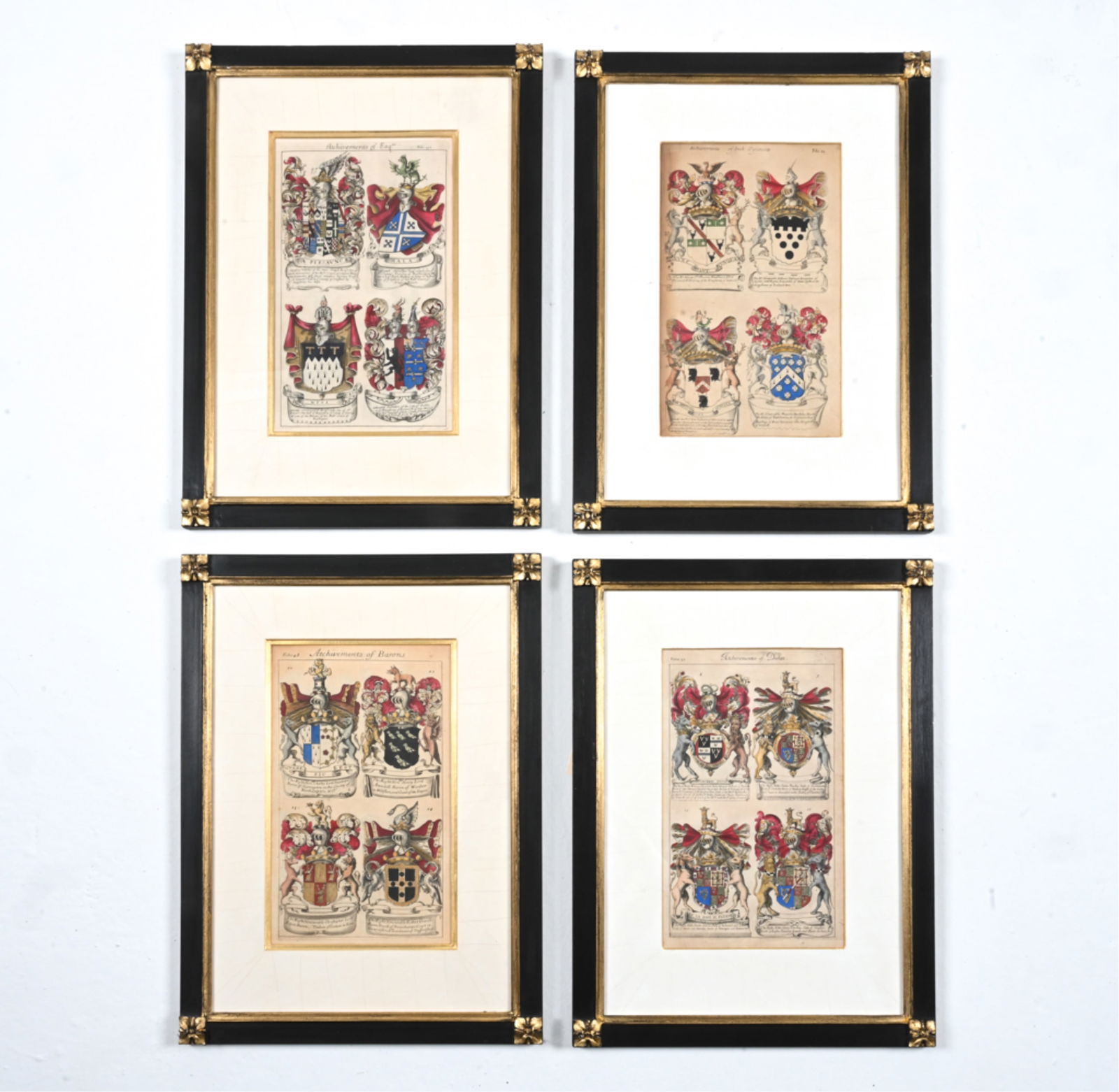 (4) 17TH C. GUILLIM ENGLISH HERALDRY ENGRAVINGS (1 of 12)