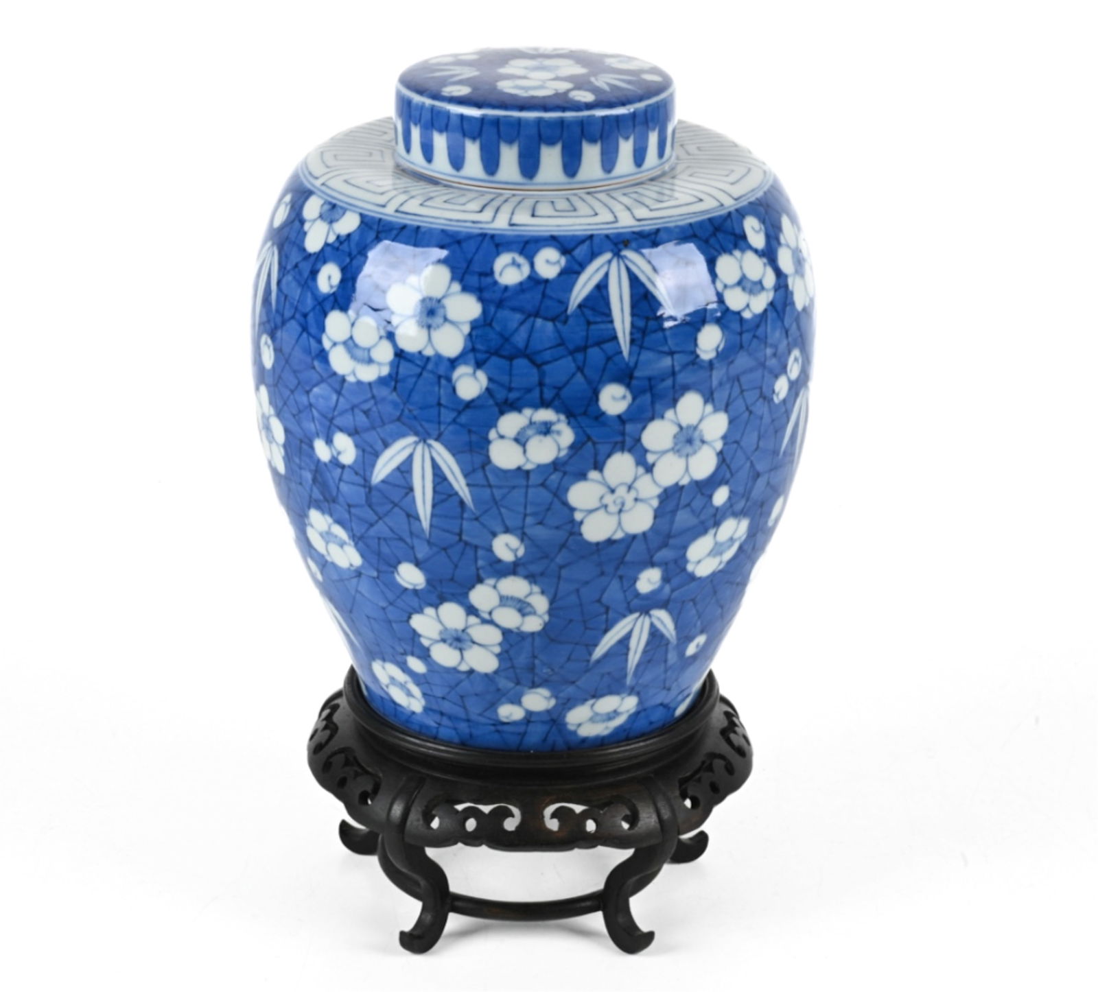 JAPANESE BLUE & WHITE PORCELAIN GINGER JAR (1 of 17)