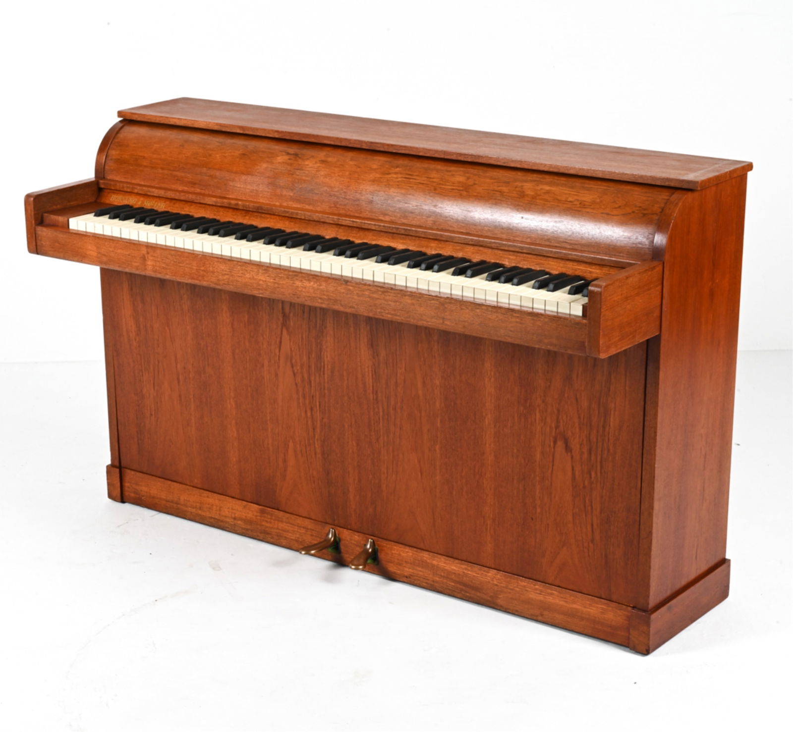 HORNUNG & MOLLER DANISH MID-CENTURY TEAK PIANO (1 of 18)