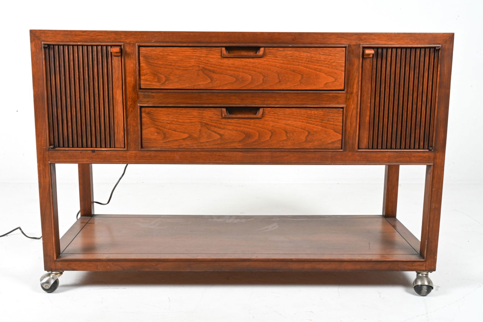 DREXEL WALNUT SERVER - POSSIBLY WORMLEY DESIGNED (1 of 17)