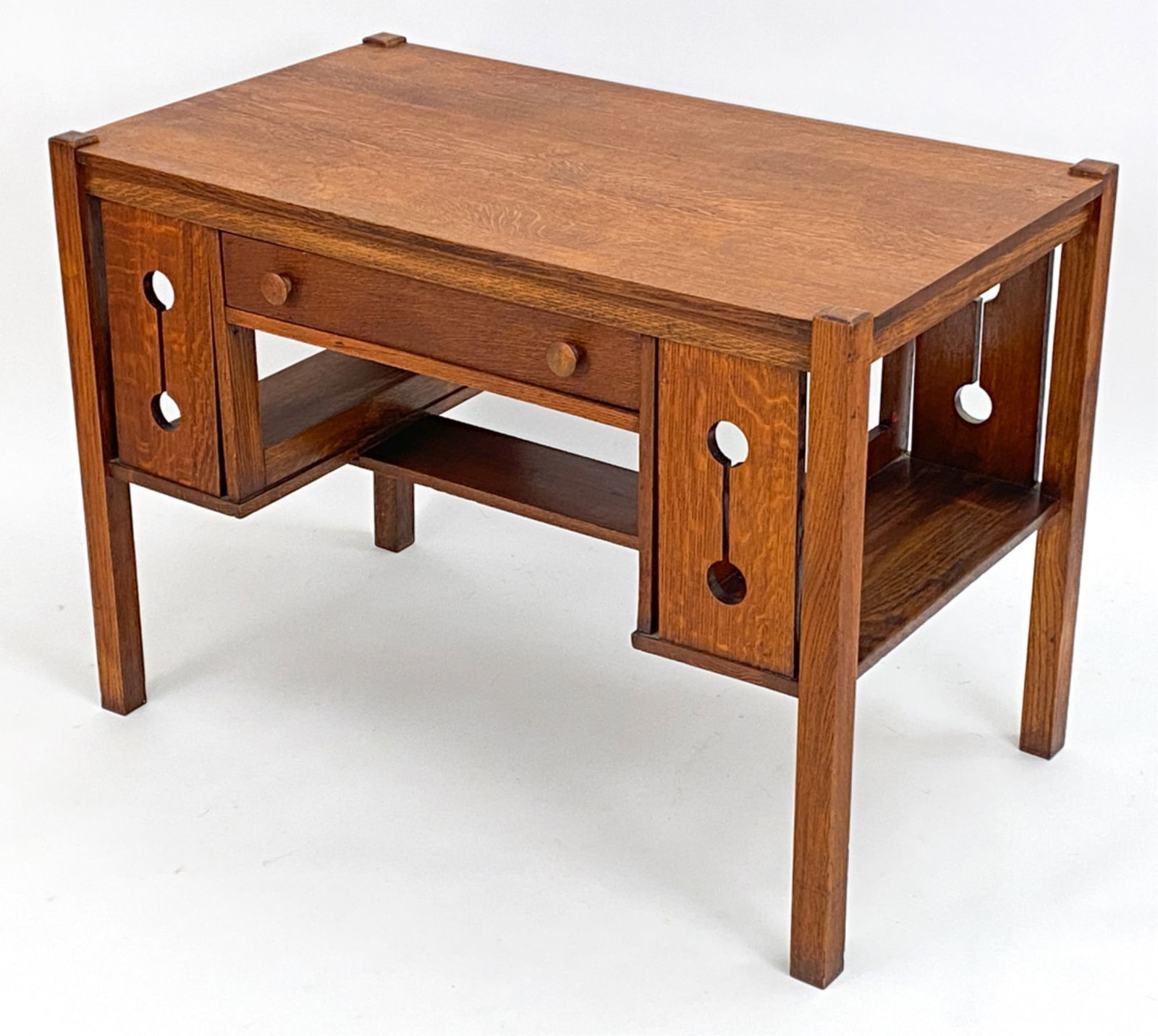 ANTIQUE MISSION ARTS & CRAFTS STYLE LIBRARY DESK (1 of 15)