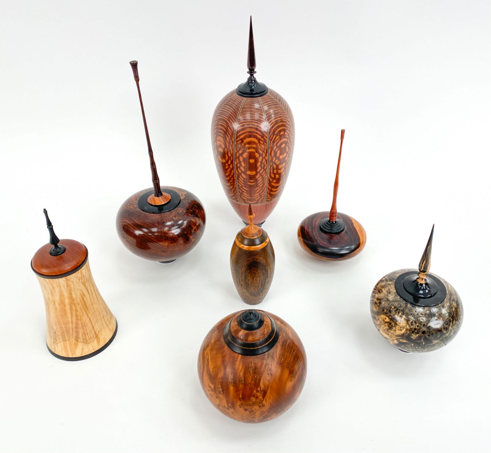 (7) CRAFT TURNED WOOD VESSELS (1 of 20)