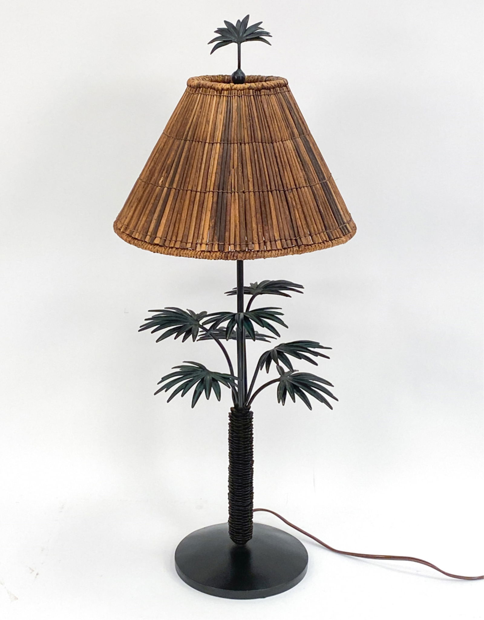 PALECEK METAL PALM TREE TABLE LAMP (1 of 10)