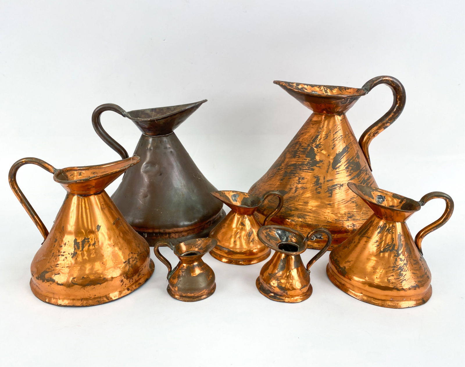 (7) ANTIQUE GRADUATED COPPER MEASURES (1 of 15)