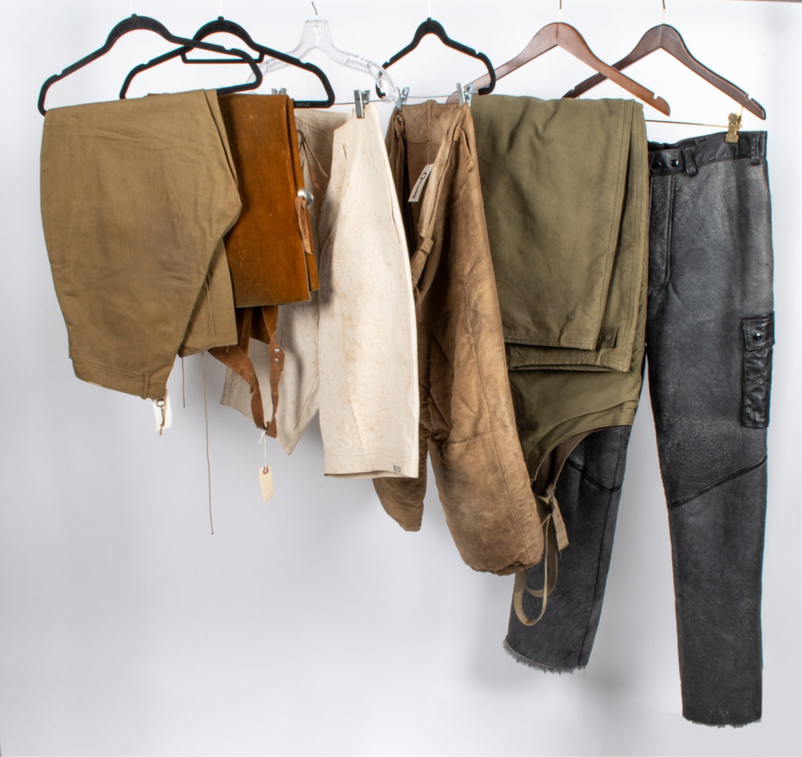 (6) PAIRS OF UNUSUAL VINTAGE PANTS & SHORTS (1 of 13)