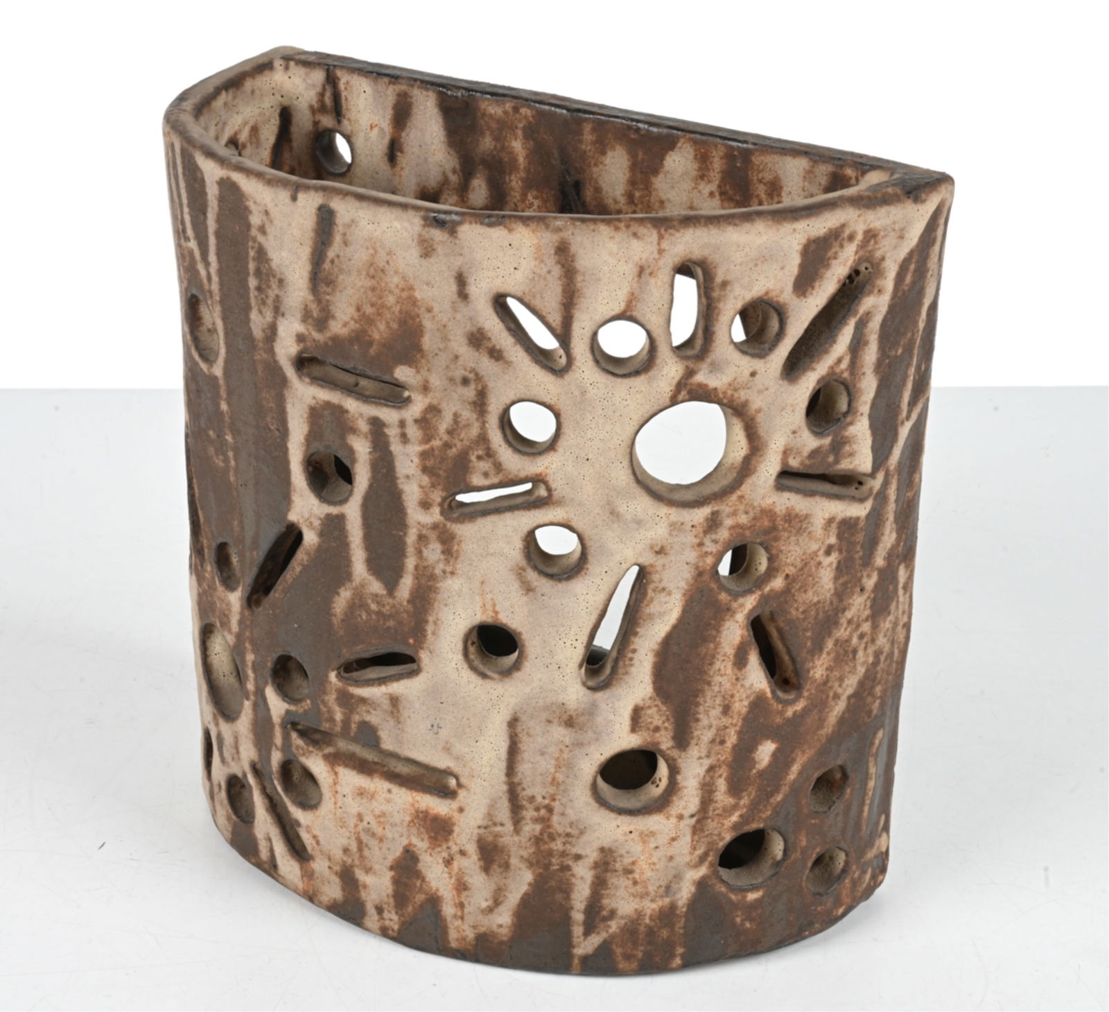 KAUFMANN GERMAN STUDIO POTTERY SCONCE LIGHT SHADE (1 of 15)