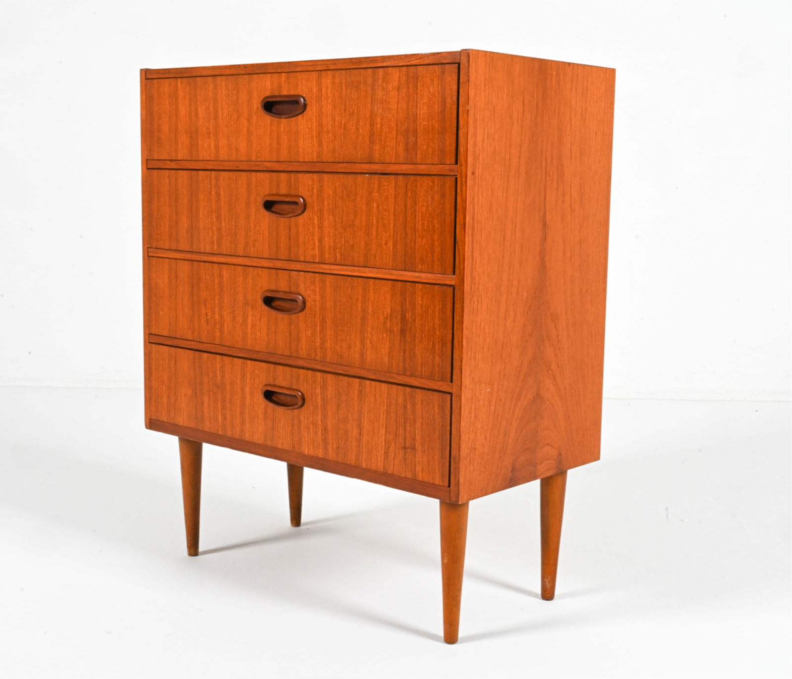 SWEDISH MID-CENTURY TEAK CHEST OF DRAWERS (1 of 14)