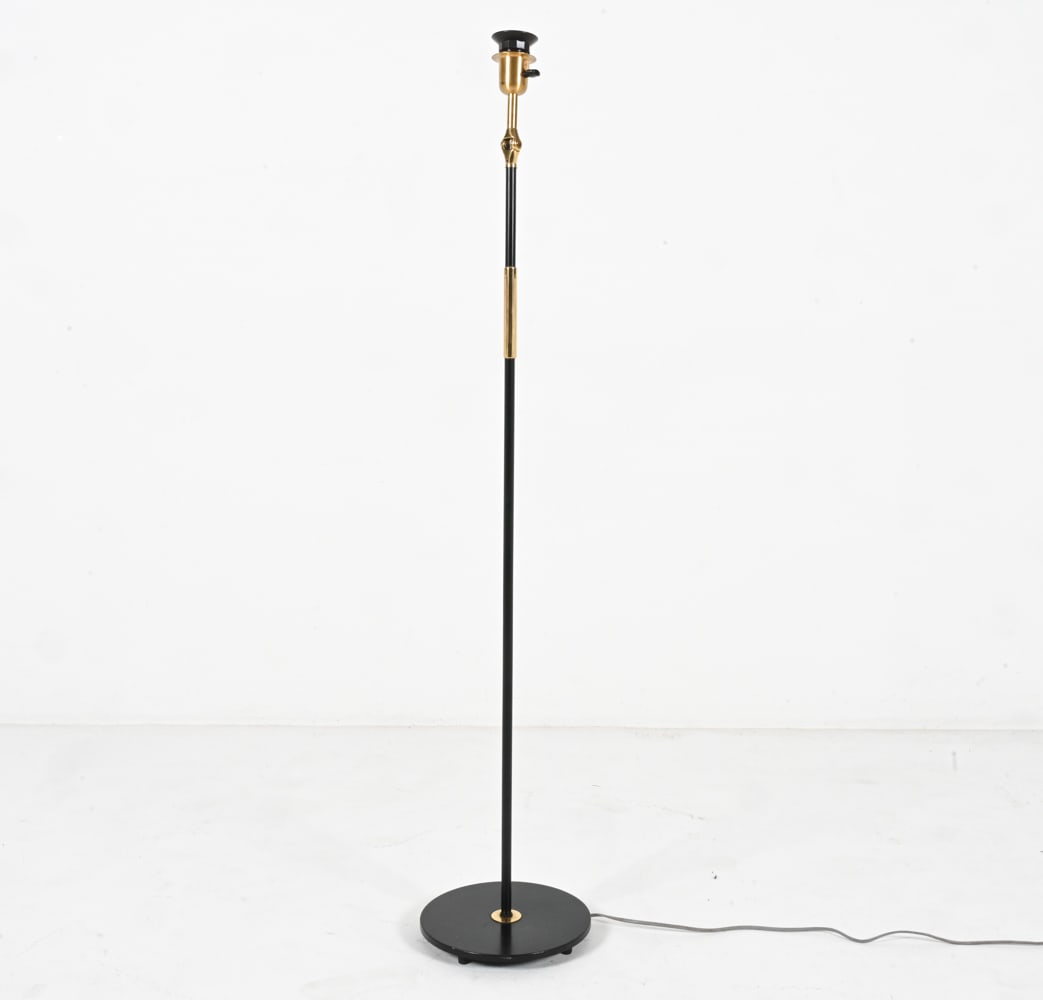 SWEDISH MID-CENTURY METAL FLOOR LAMP (1 of 15)