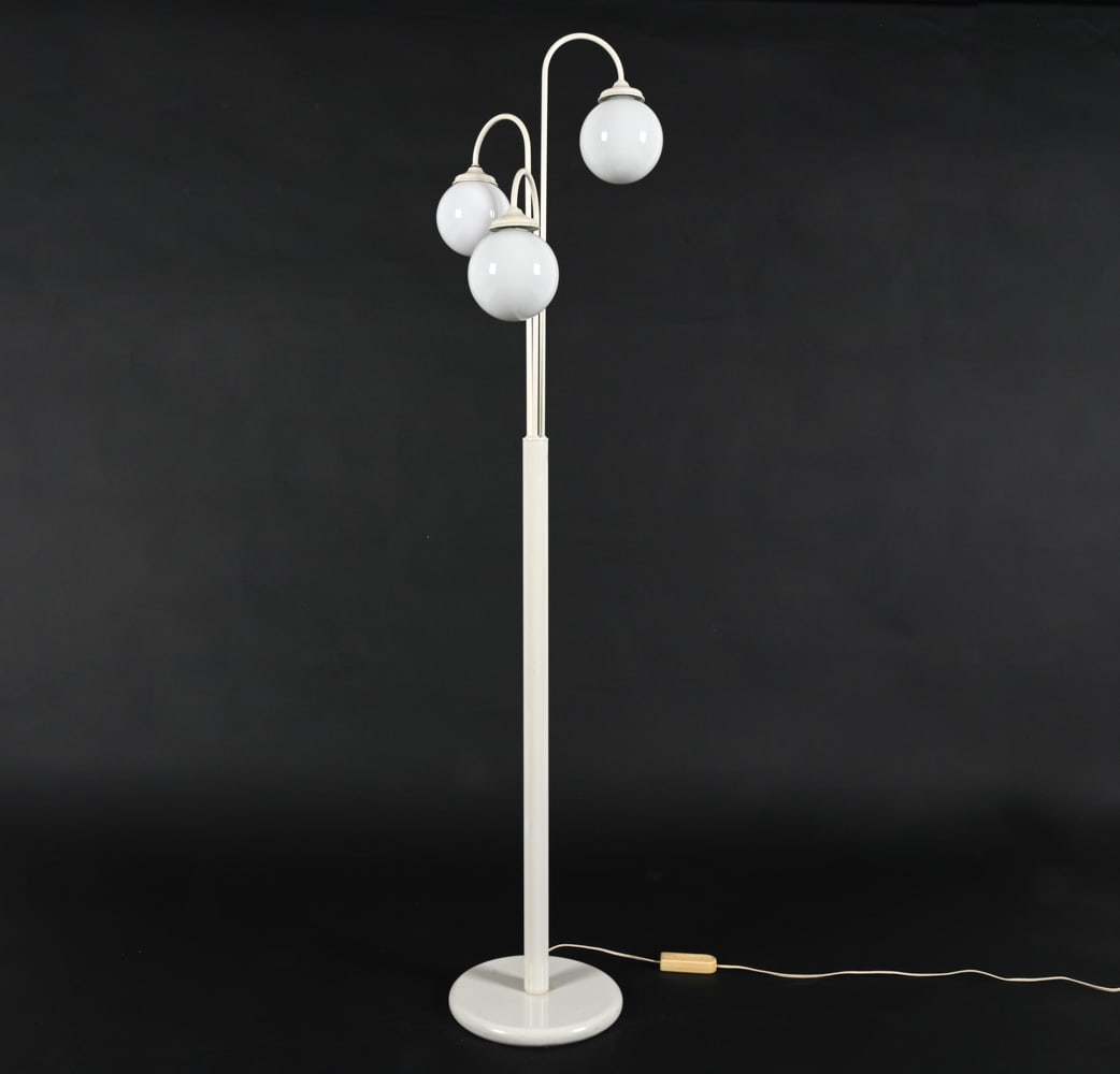DUTCH TRIPLE-LIGHT GLOBE FLOOR LAMP, C. 1970'S (1 of 12)