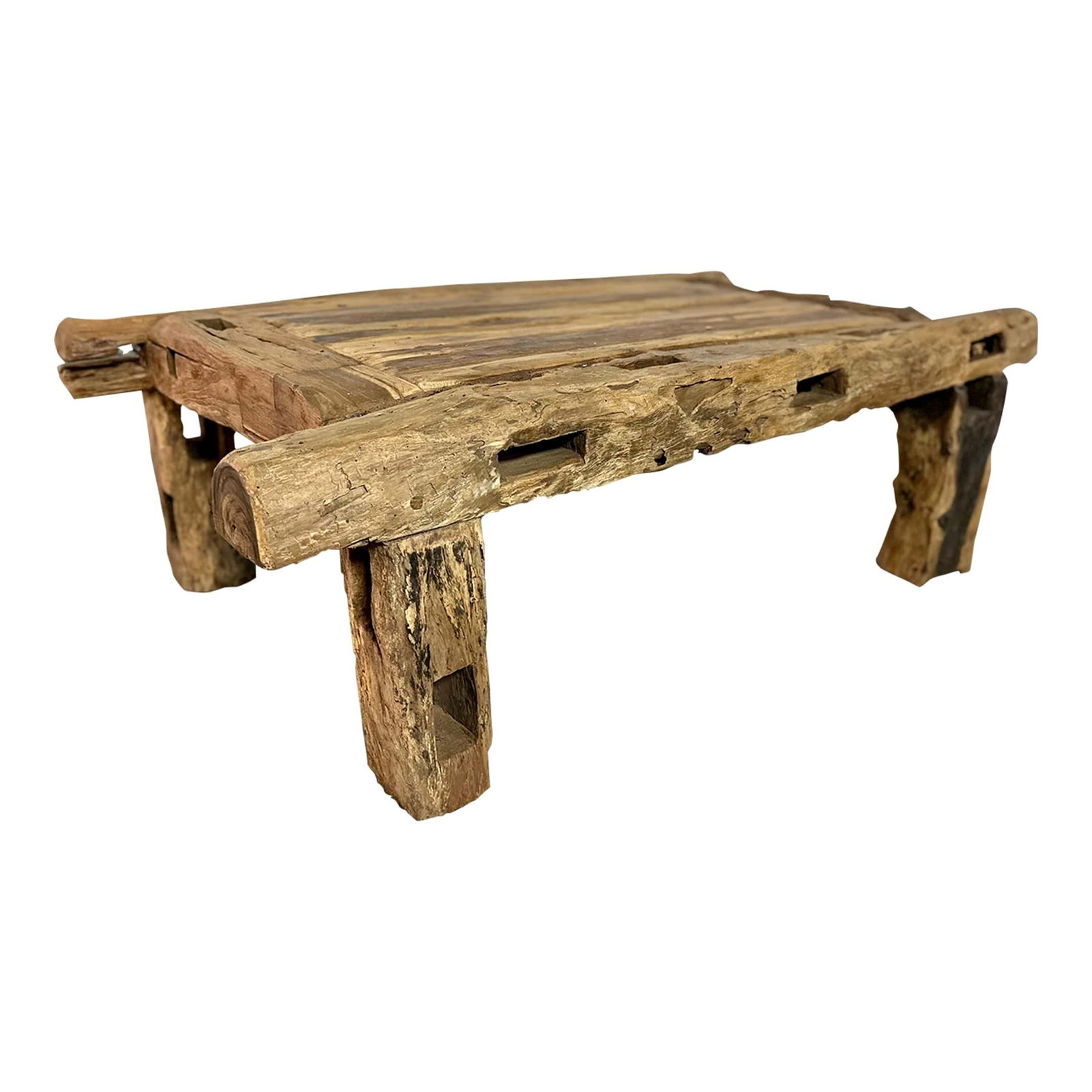 VINTAGE SALVAGED TEAK COFFEE TABLE (1 of 16)