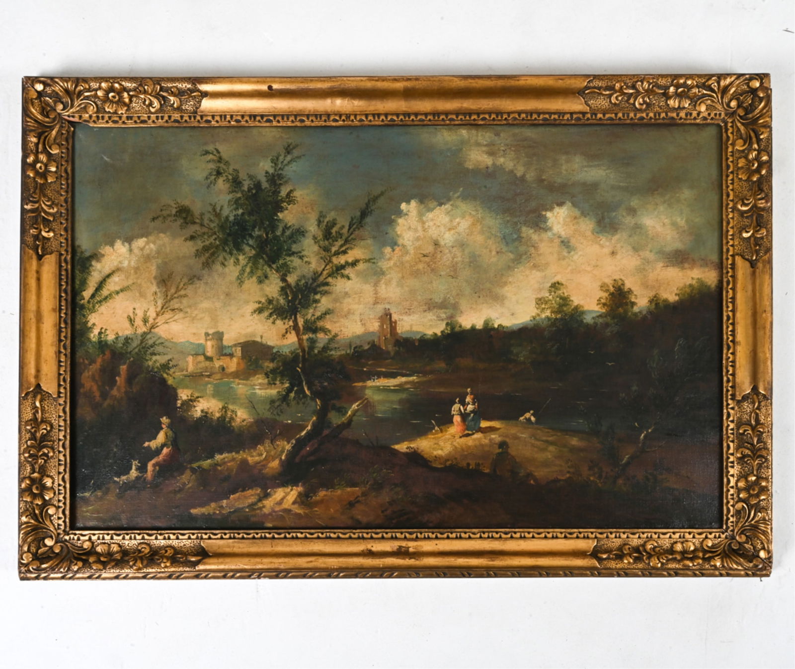 20TH C. CONTINENTAL SCHOOL OIL ON CANVAS (1 of 7)