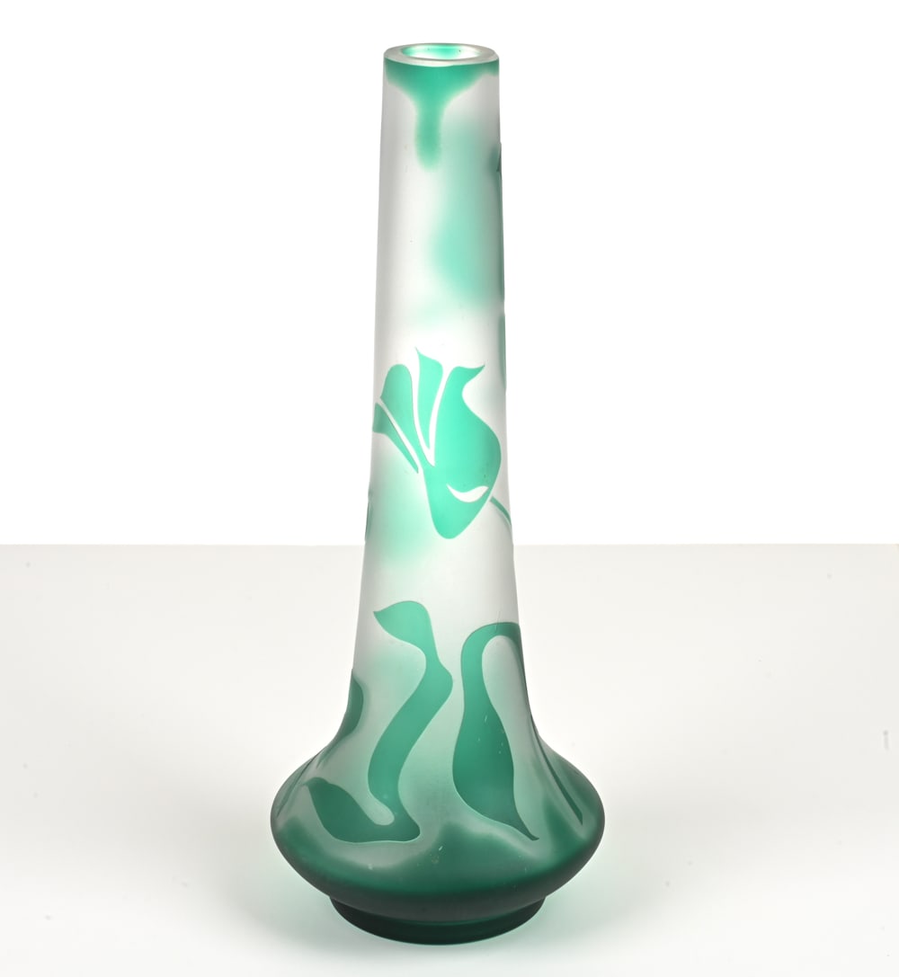 SEVRES SIGNED CAMEO GLASS VASE (1 of 13)