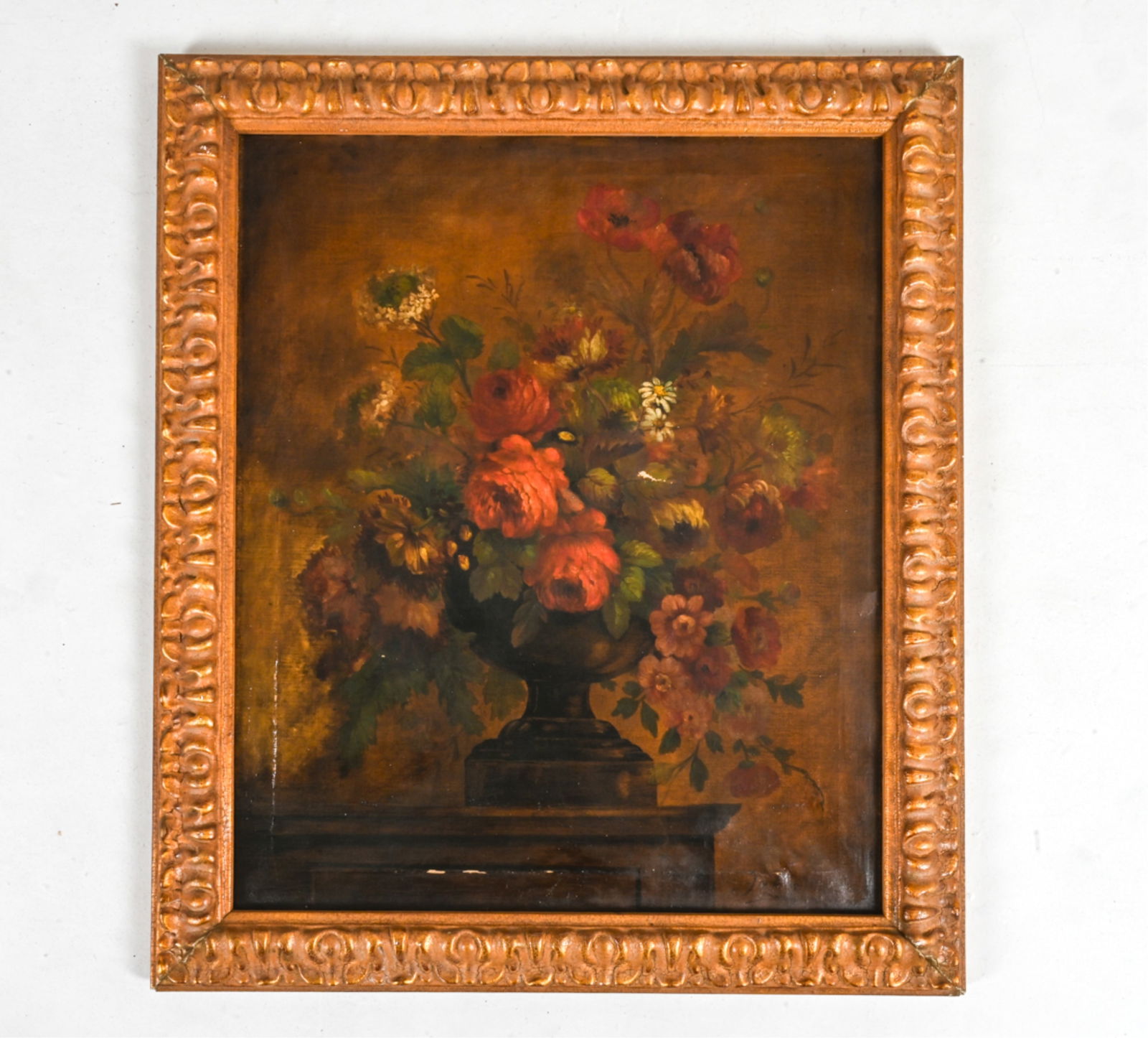 1926 O/C FLORAL STILL LIFE SIGNED JAHN (1 of 7)