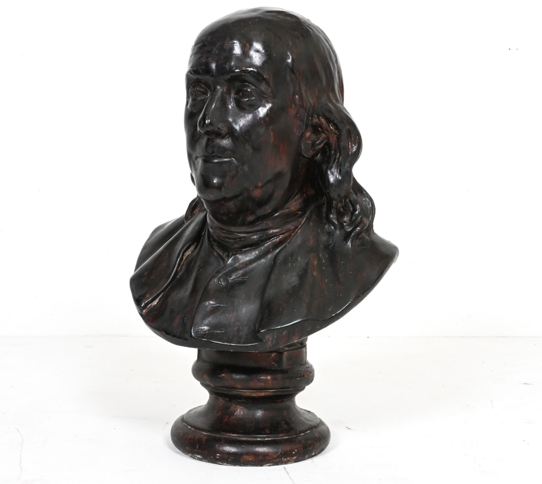 BUST OF BENJAMIN FRANKLIN AFTER HOUDON (1 of 13)