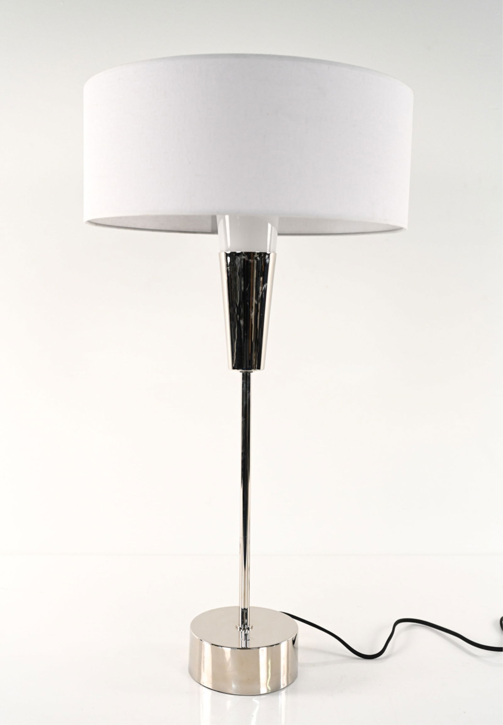 MODERNIST NICKEL TABLE LAMP (1 of 11)
