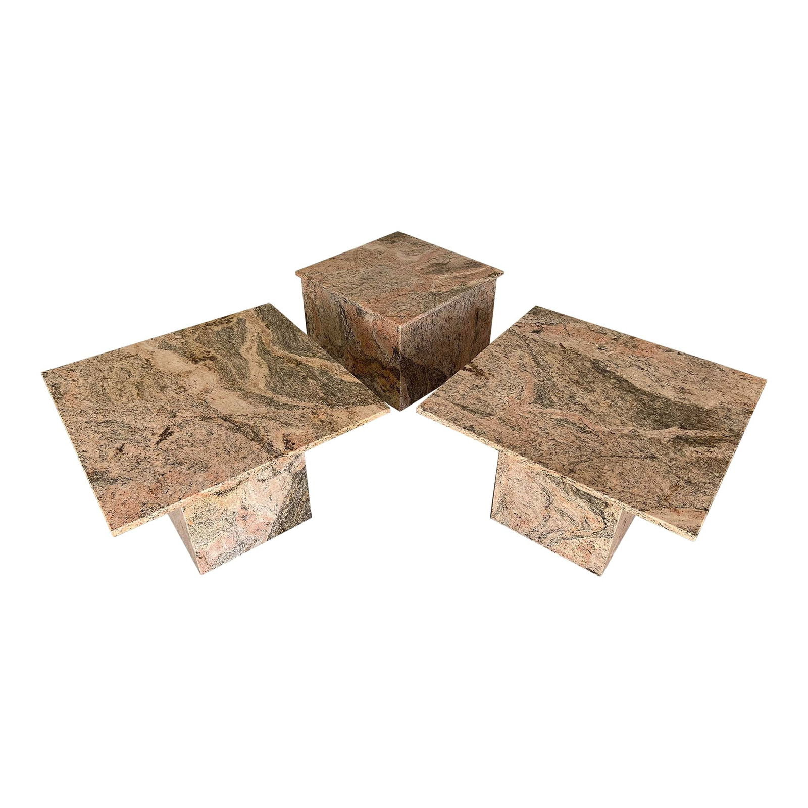 (3) 20TH C. MARBLE SIDE TABLES (1 of 14)