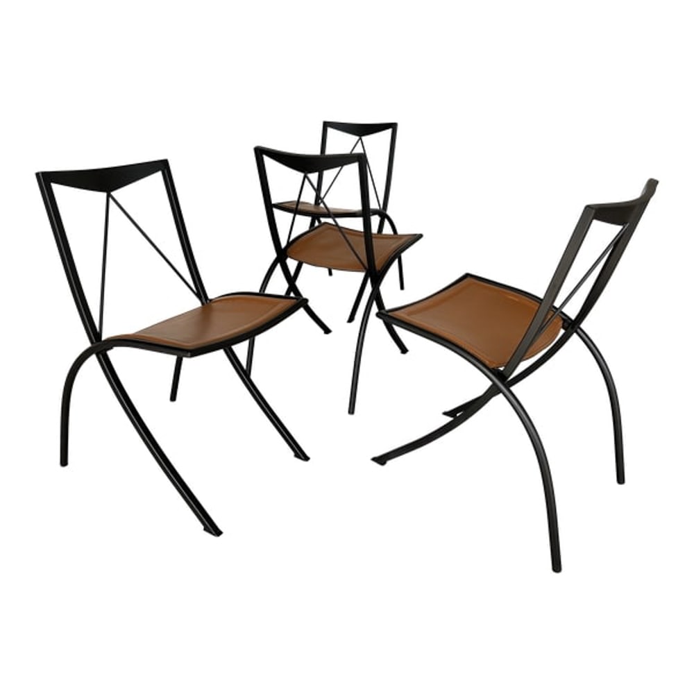 (4) "BELLA" CATTELAN ITALIA FOLDING CHAIRS, 1980 (1 of 1)