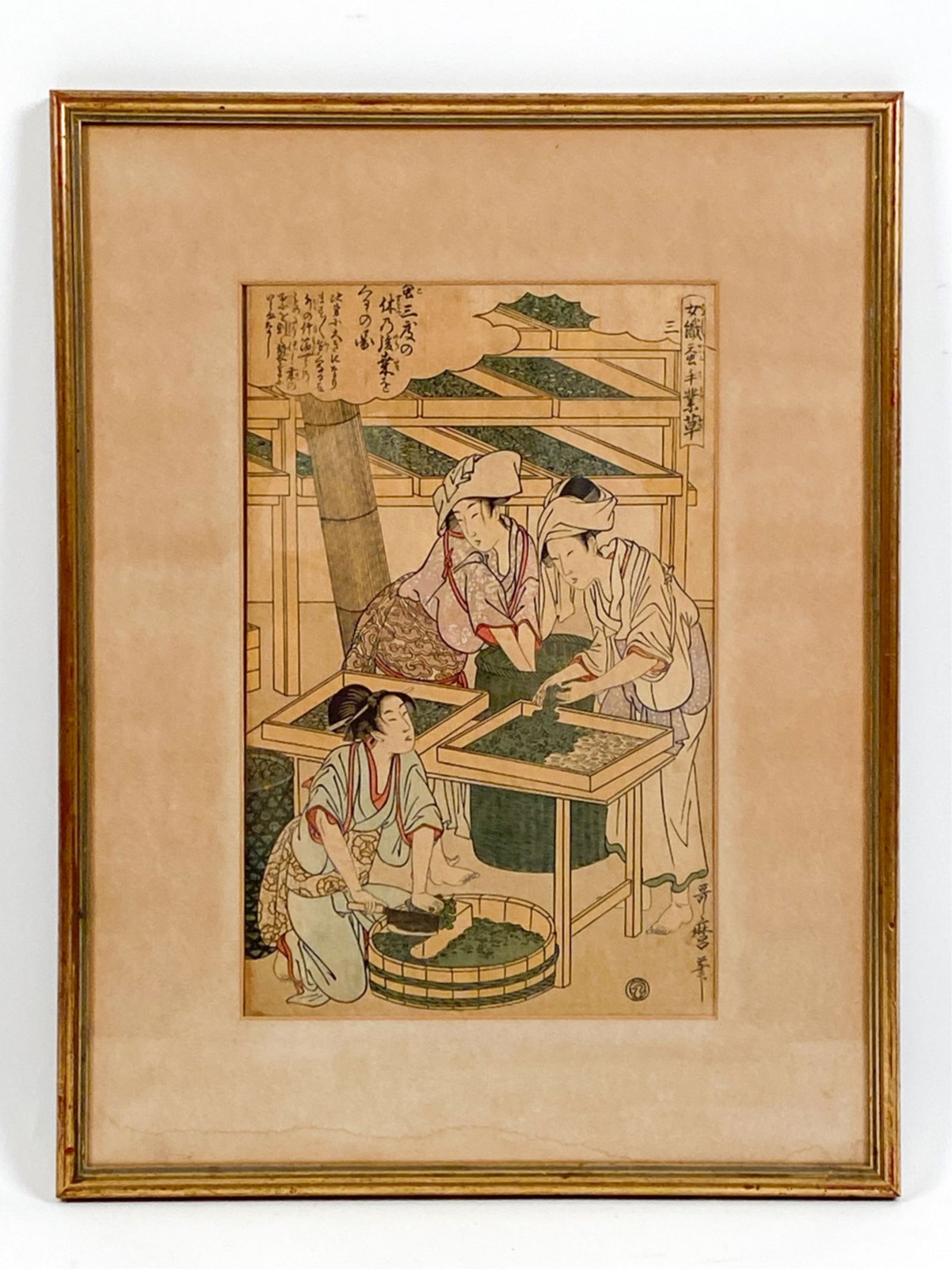 AFTER UTMARO WOODBLOCK PRINT (1 of 6)