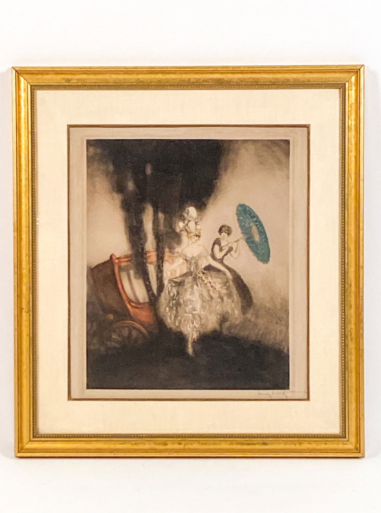 LOUIS ICART COACH HANDCOLORED LTD. ED. ETCHING (1 of 6)