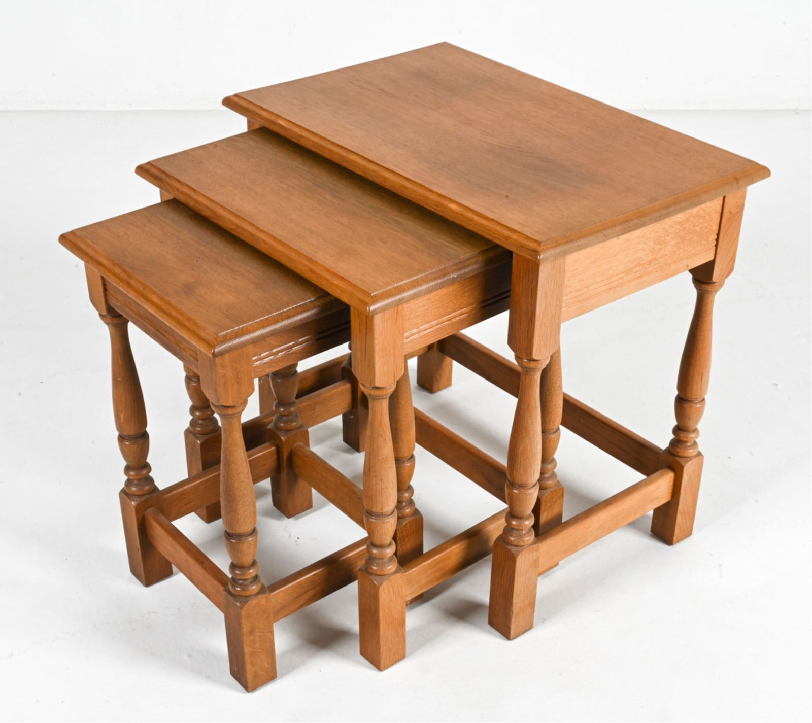 (3) MANNER OF HENNING KJAERNULF OAK NESTING TABLES (1 of 11)