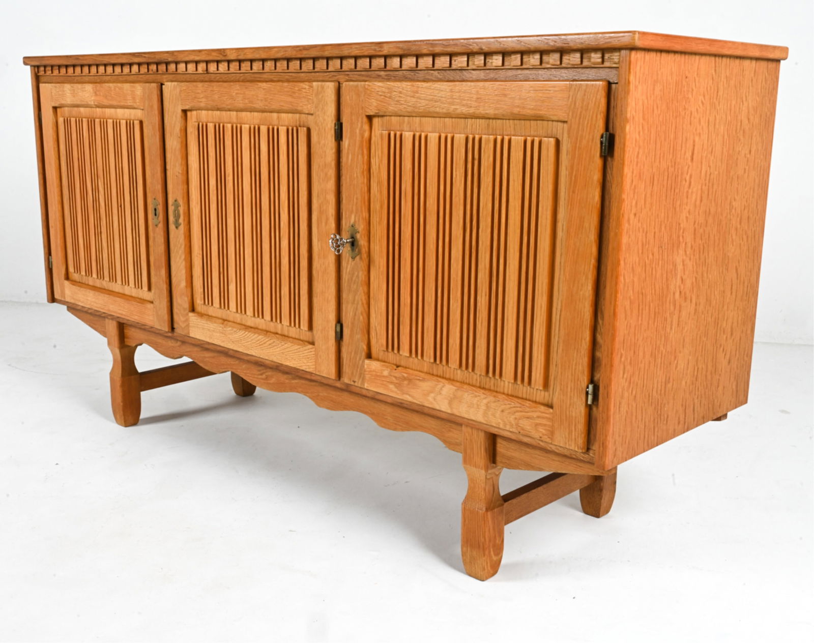 MANNER OF HENNING KJAERNULF OAK SIDEBOARD (1 of 12)