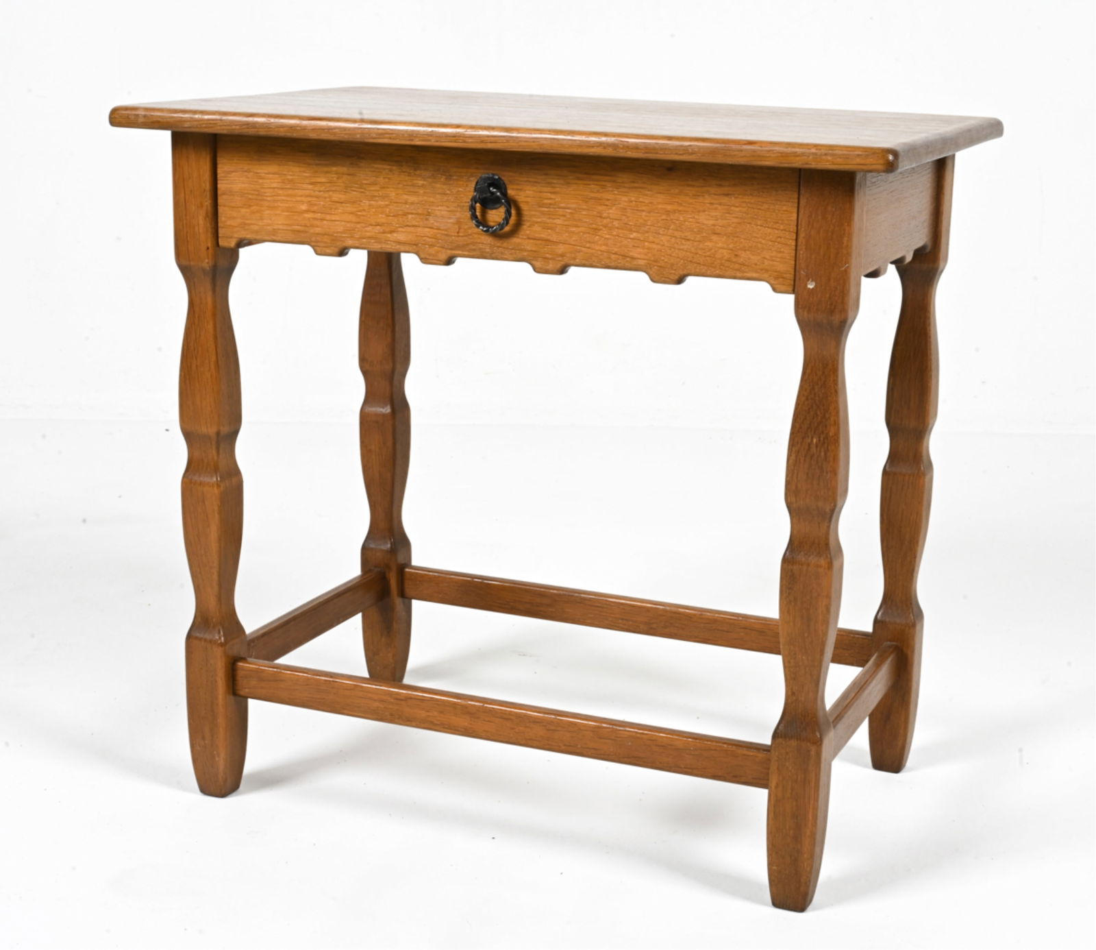 MANNER OF HENNING KJAERNULF OAK SIDE TABLE (1 of 16)