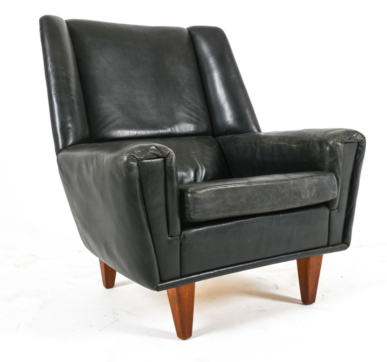 KURT OSTERVIG MODEL 61 LEATHER & TEAK ARMCHAIR (1 of 11)