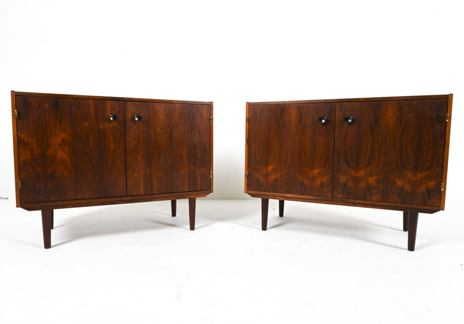 PAIR OF SCANDINAVIAN MODERN ROSEWOOD CABINETS (1 of 15)