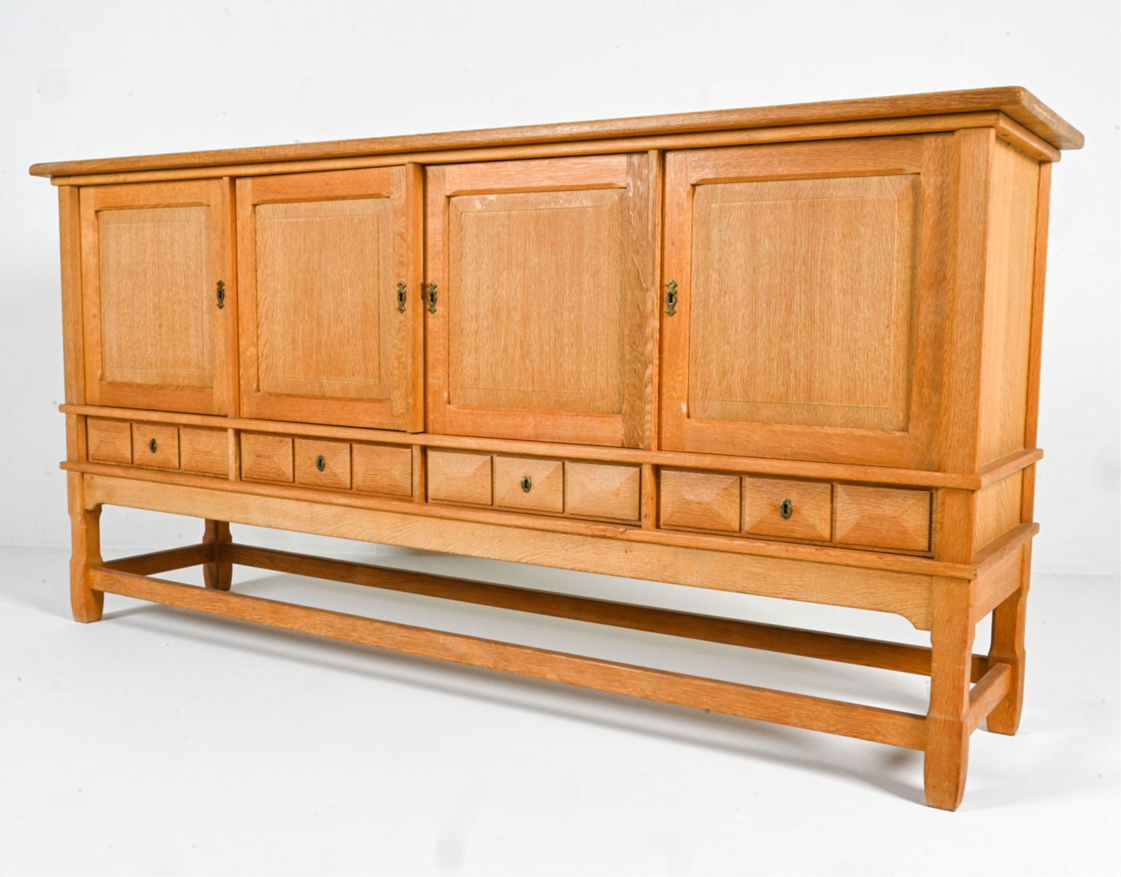 MANNER OF HENNING KJAERNULF OAK SIDEBOARD (1 of 17)