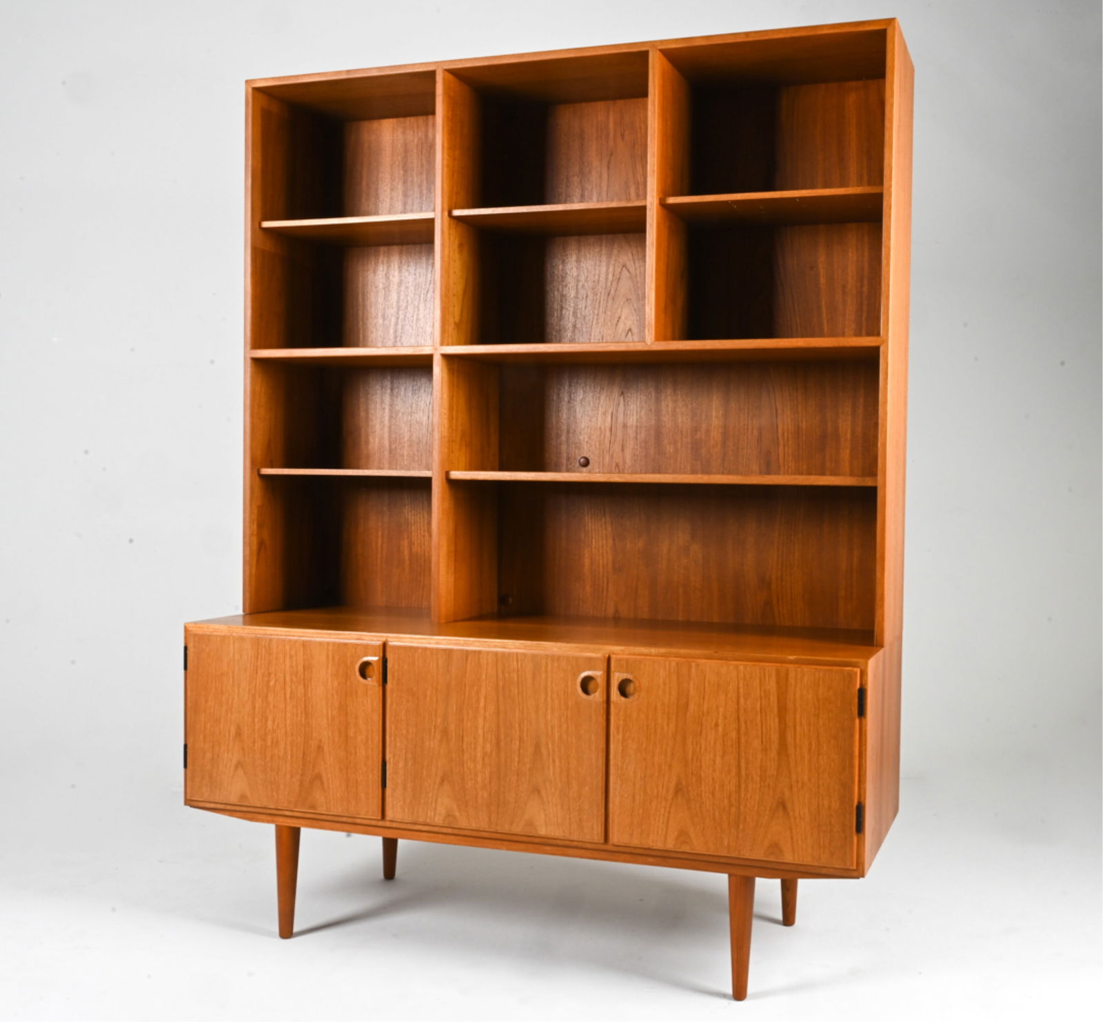 ATTR. SVEND LANGKILDE DANISH TEAK BOOKCASE CABINET (1 of 12)