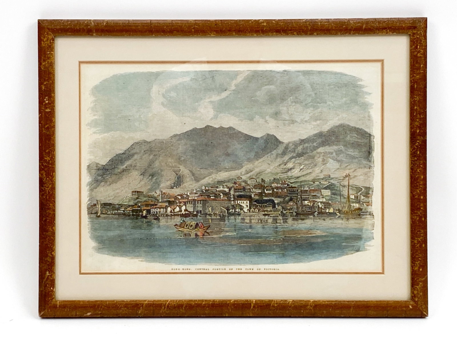 19TH C. WOOD ENGRAVING, HONG KONG (1 of 7)