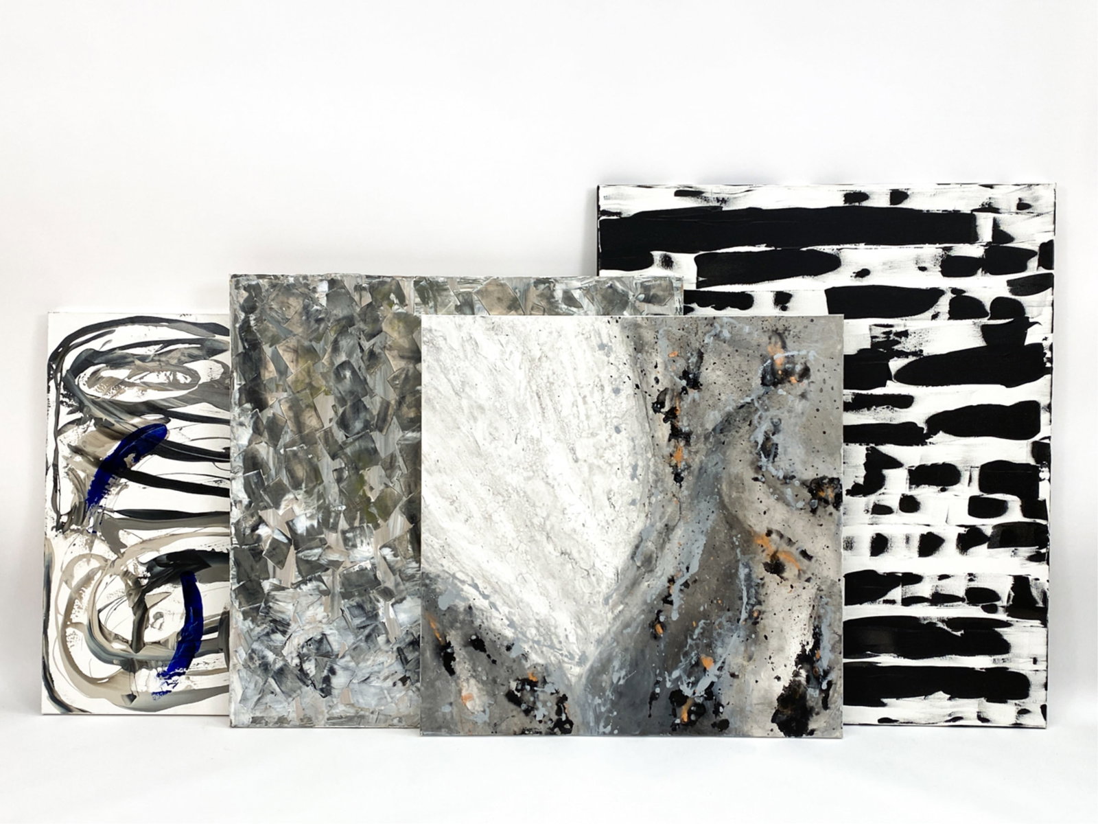 (4) CONTEMPORARY ABSTRACT A/C PAINTINGS (1 of 14)